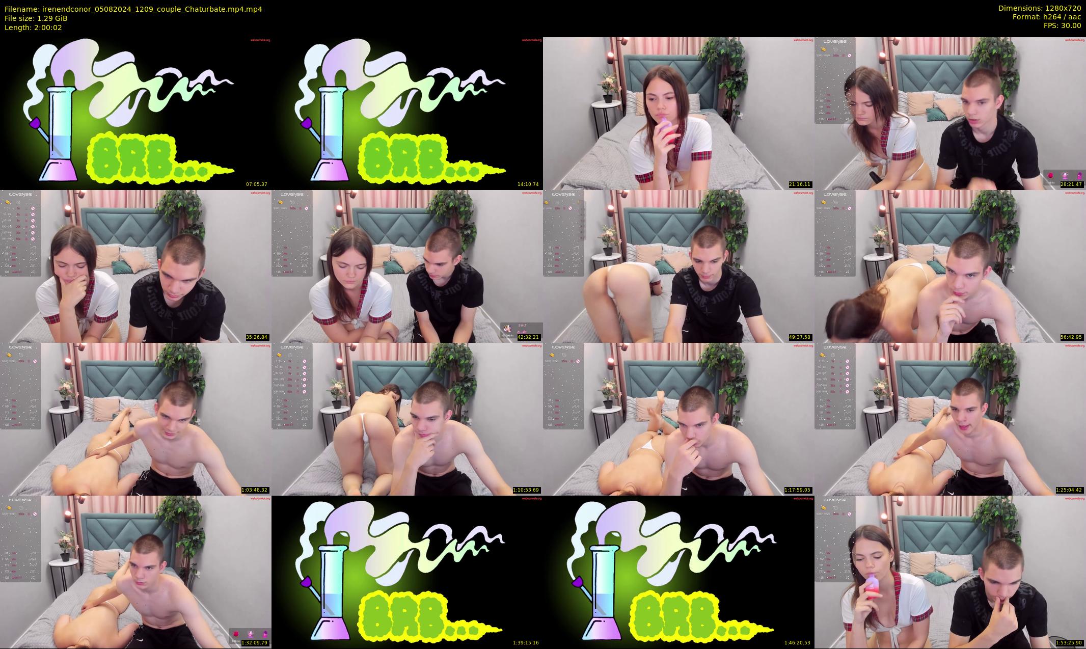 irenendconor — 121 minute Chaturbate couple cam show recording, 720p, Aug 5, 2024