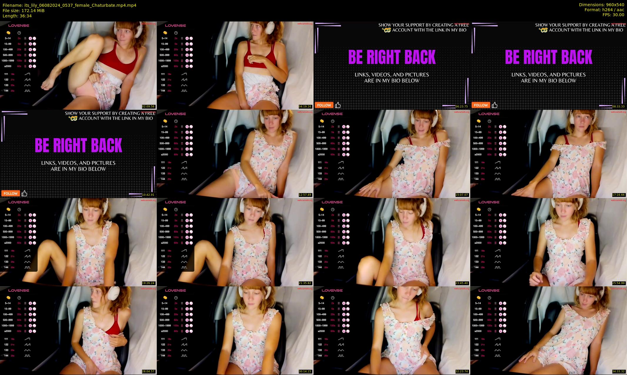 its_lily — 37 minute Chaturbate female cam show recording, 480p, Aug 6, 2024