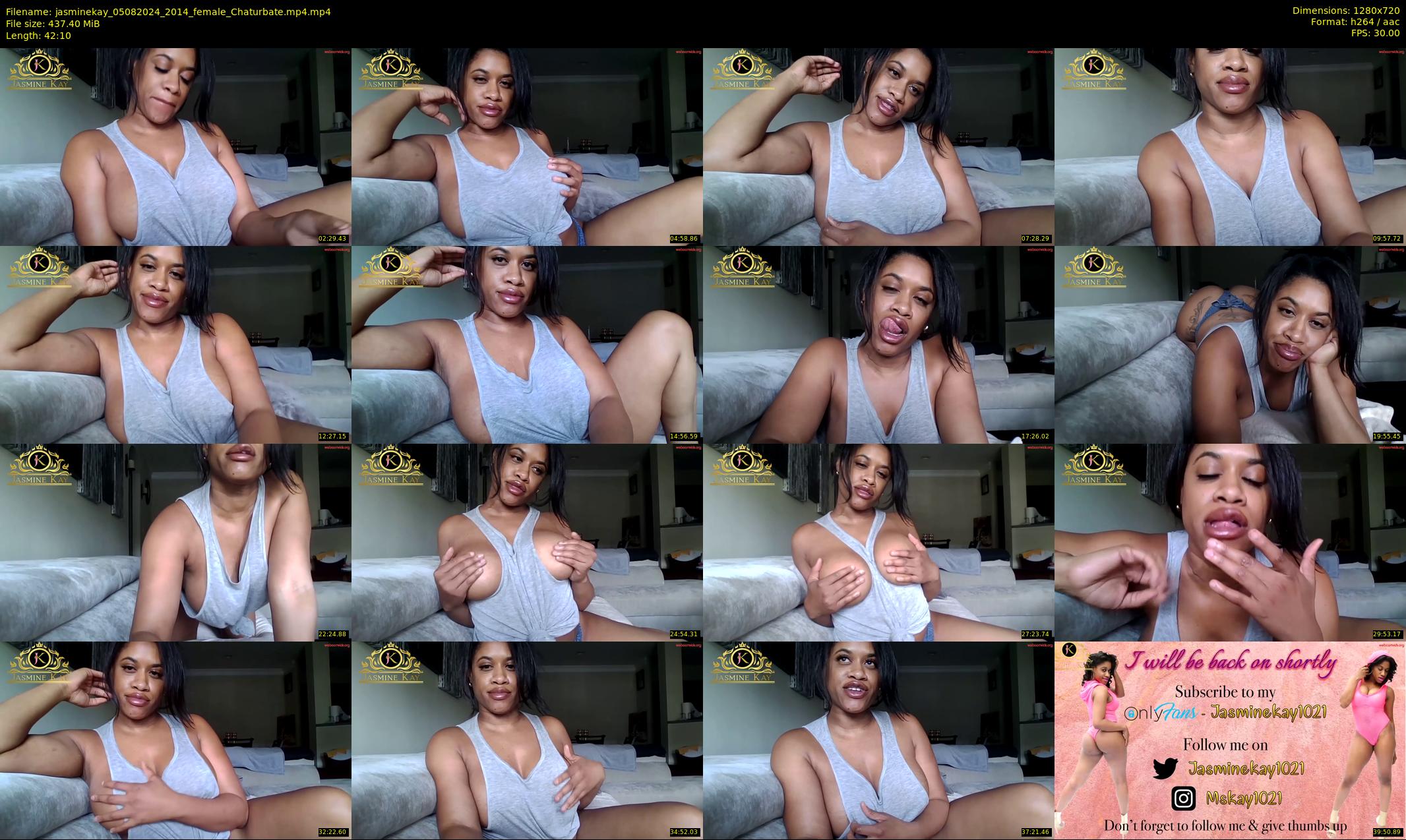 jasminekay — 43 minute Chaturbate female cam show recording, 720p, Aug 5, 2024