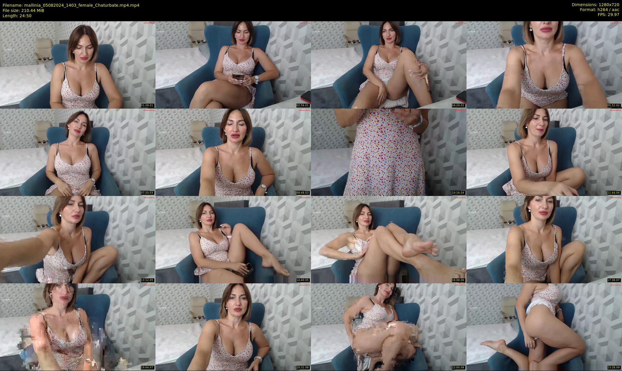 mallinia — 25 minute Chaturbate female cam show recording, 720p, Aug 5, 2024