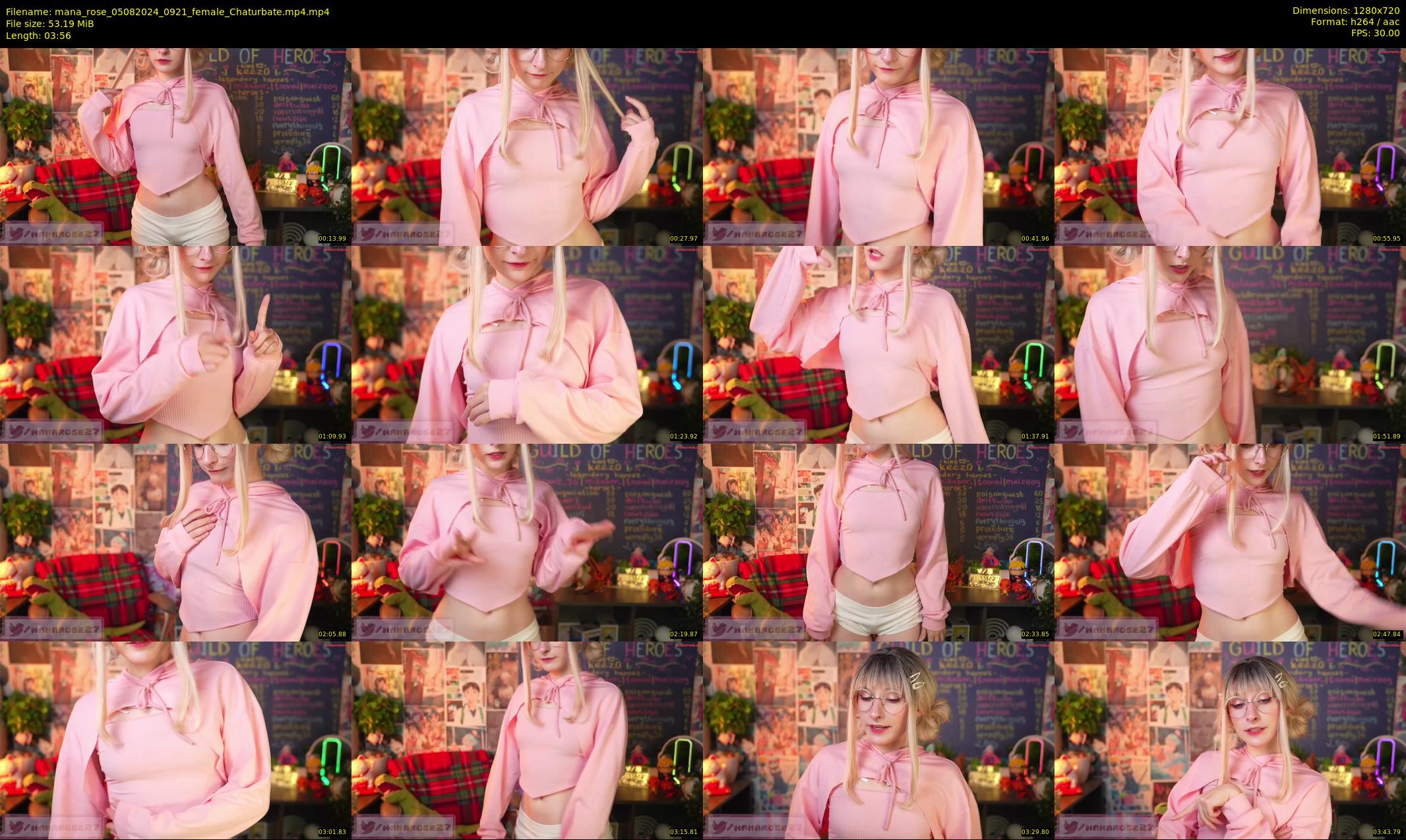 mana_rose — 4 minute Chaturbate female cam show recording, 720p, Aug 5, 2024