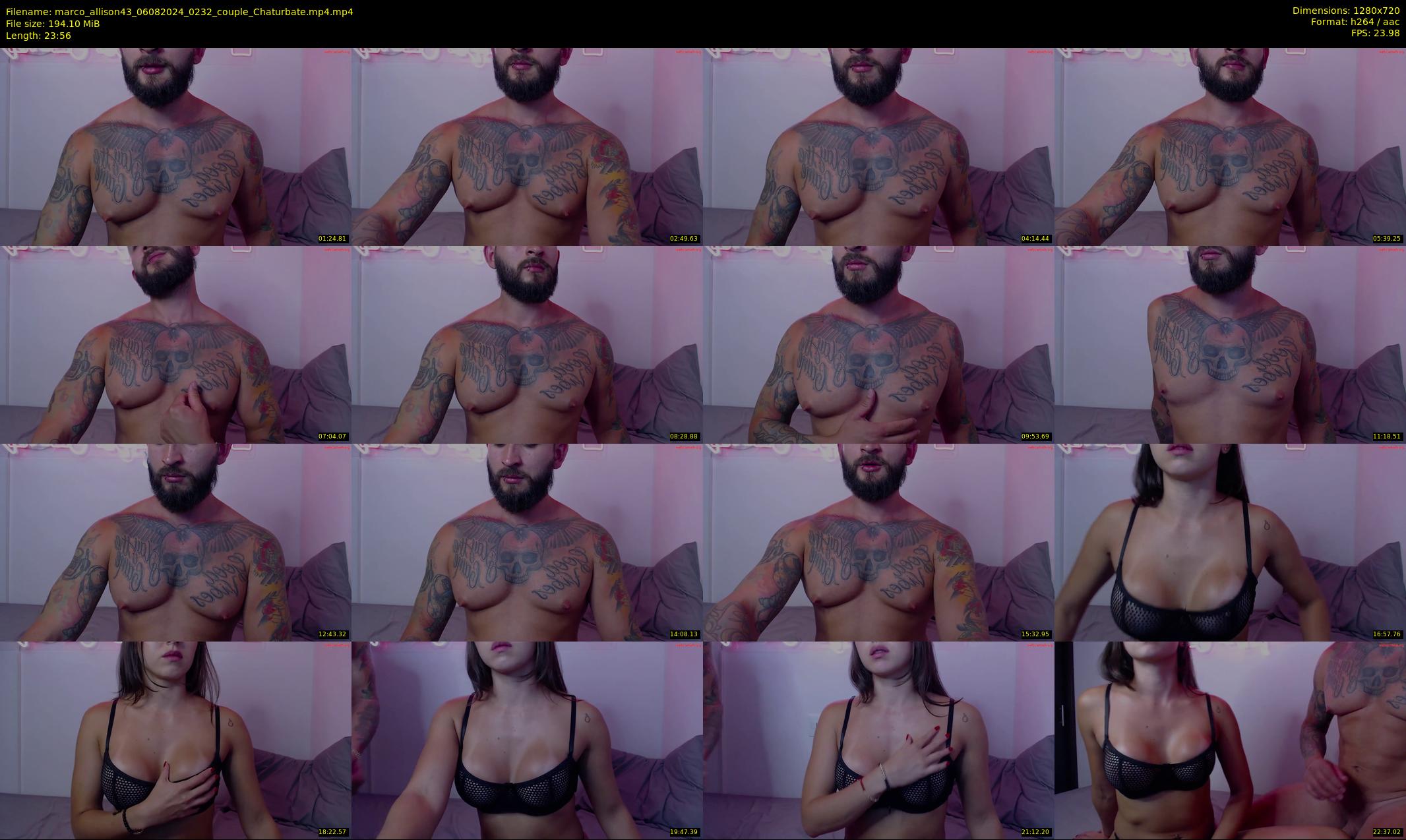 marco_allison43 — 24 minute Chaturbate couple cam show recording, 720p, Aug 6, 2024