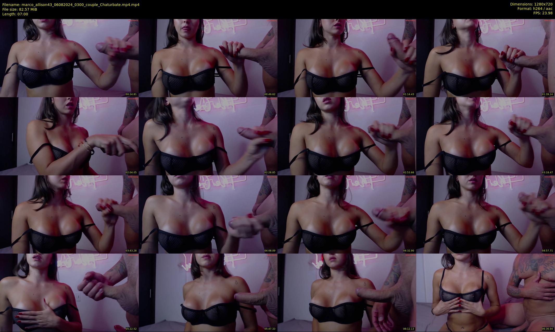 marco_allison43 — 7 minute Chaturbate couple cam show recording, 720p, Aug 6, 2024