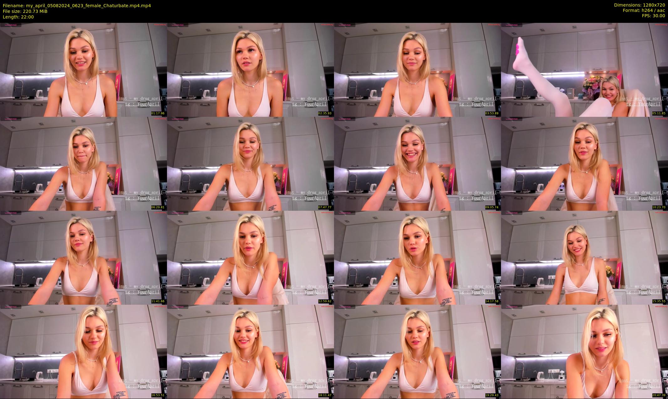 my_april — 22 minute Chaturbate female cam show recording, 720p, Aug 5, 2024
