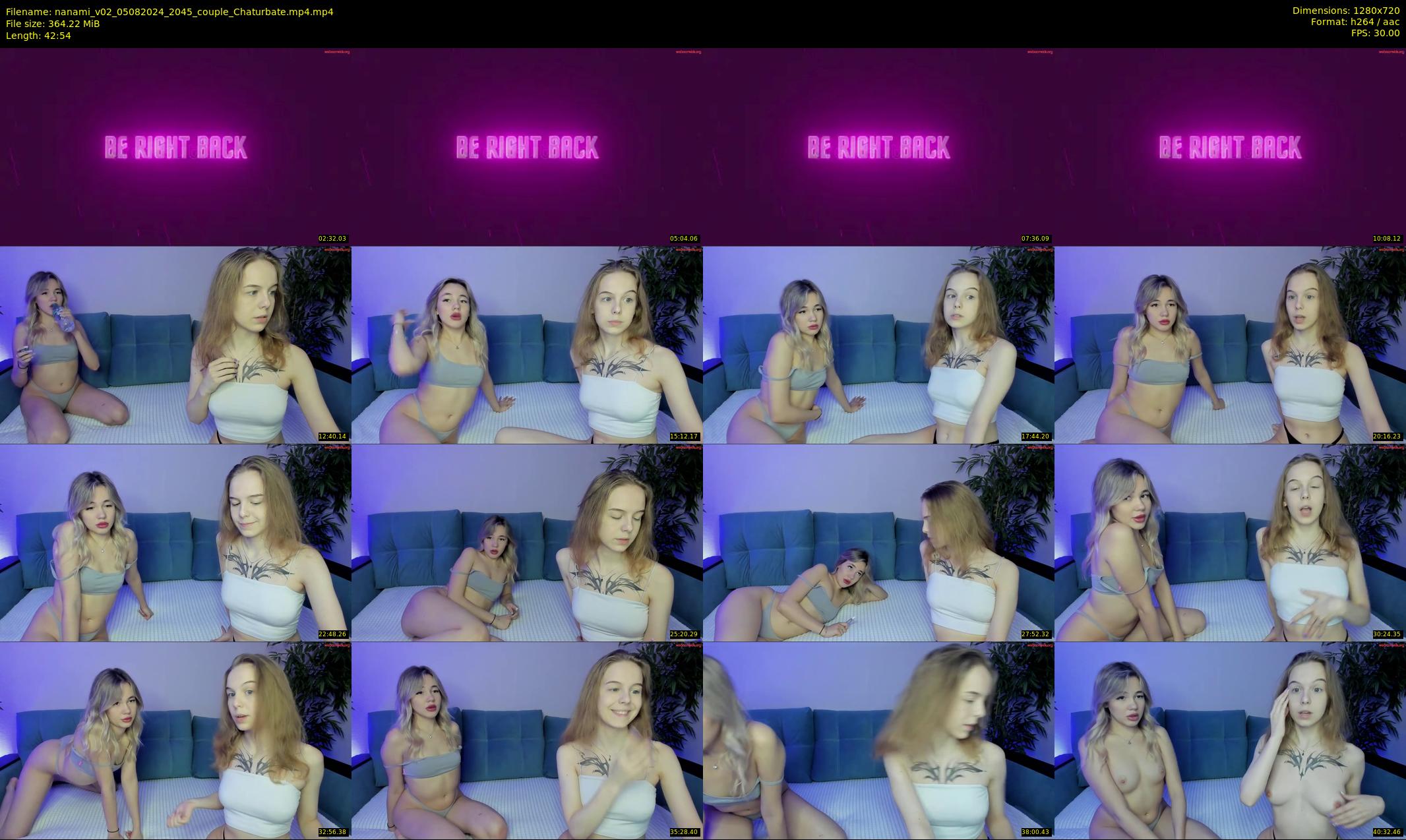 nanami_v02 — 43 minute Chaturbate couple cam show recording, 720p, Aug 5, 2024