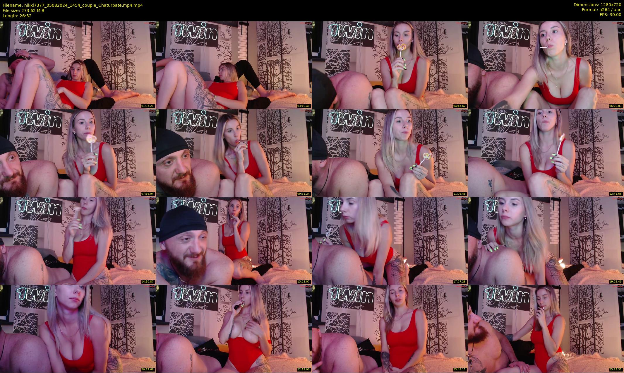 nikki7377 — 27 minute Chaturbate couple cam show recording, 720p, Aug 5, 2024