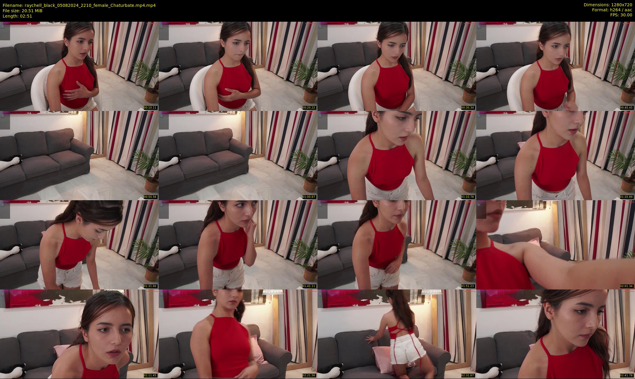raychell_black — 3 minute Chaturbate female cam show recording, 720p, Aug 5, 2024