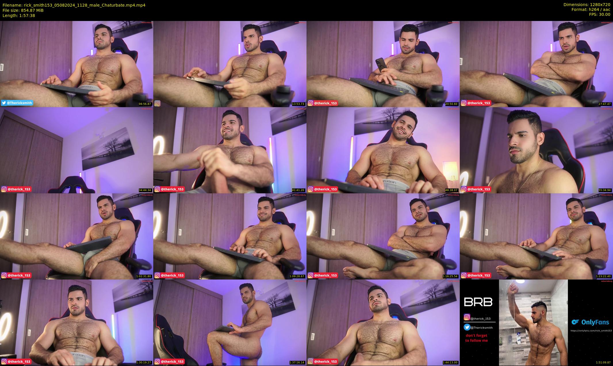 rick_smith153 — 118 minute Chaturbate male cam show recording, 720p, Aug 5, 2024