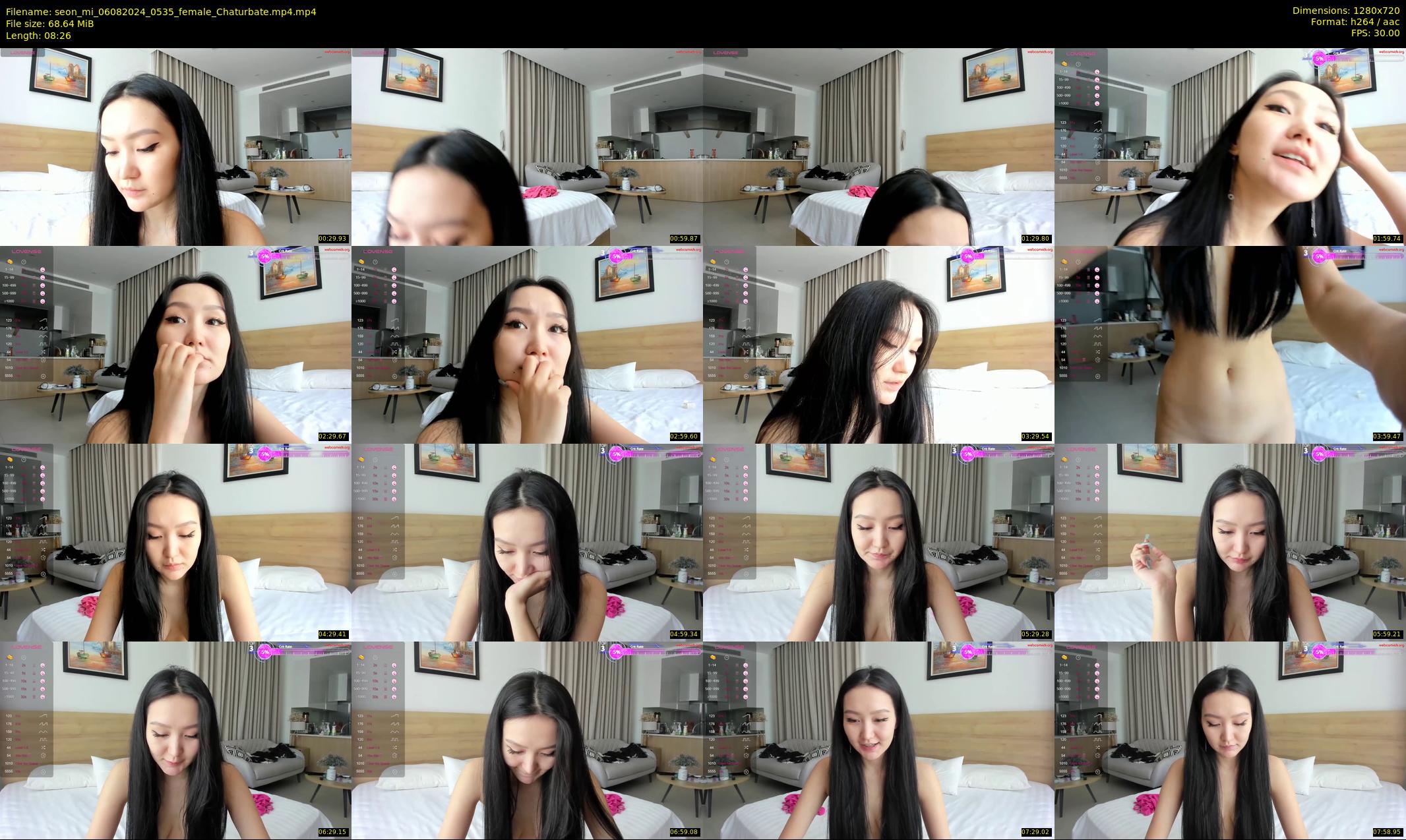 seon_mi — 9 minute Chaturbate female cam show recording, 720p, Aug 6, 2024