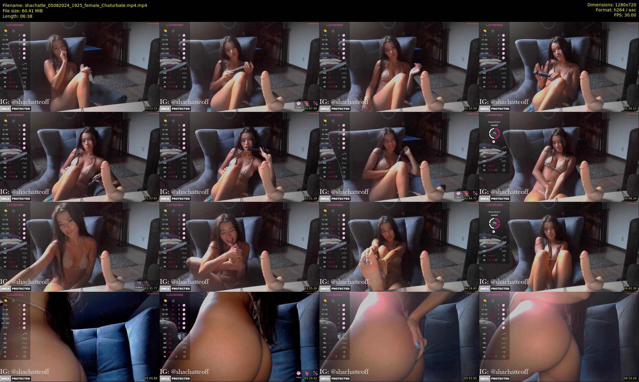 shachatte — 7 minute Chaturbate couple cam show recording, 720p, Aug 5, 2024