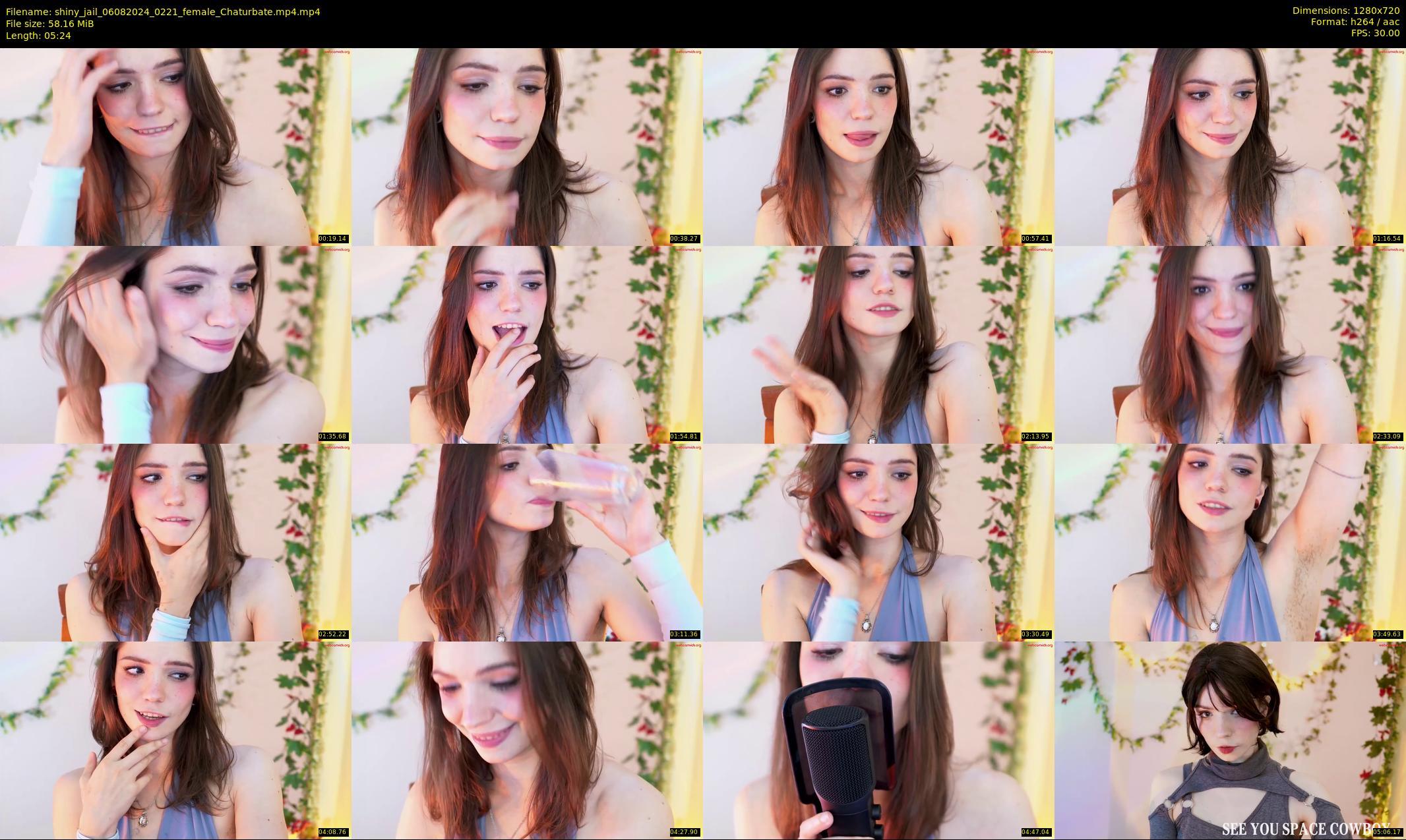 shiny_jail — 6 minute Chaturbate female cam show recording, 720p, Aug 6, 2024