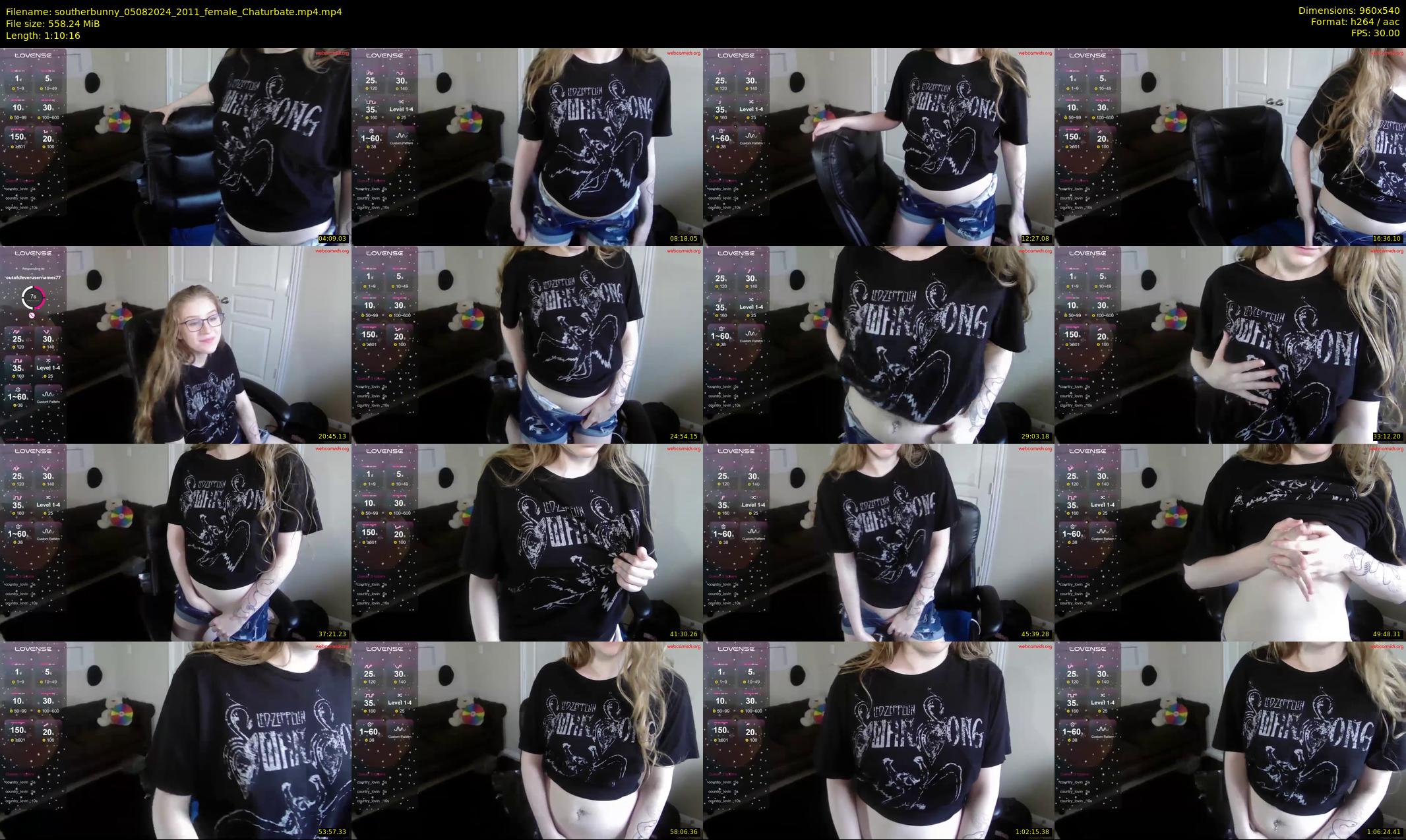 southerbunny — 71 minute Chaturbate female cam show recording, 480p, Aug 5, 2024