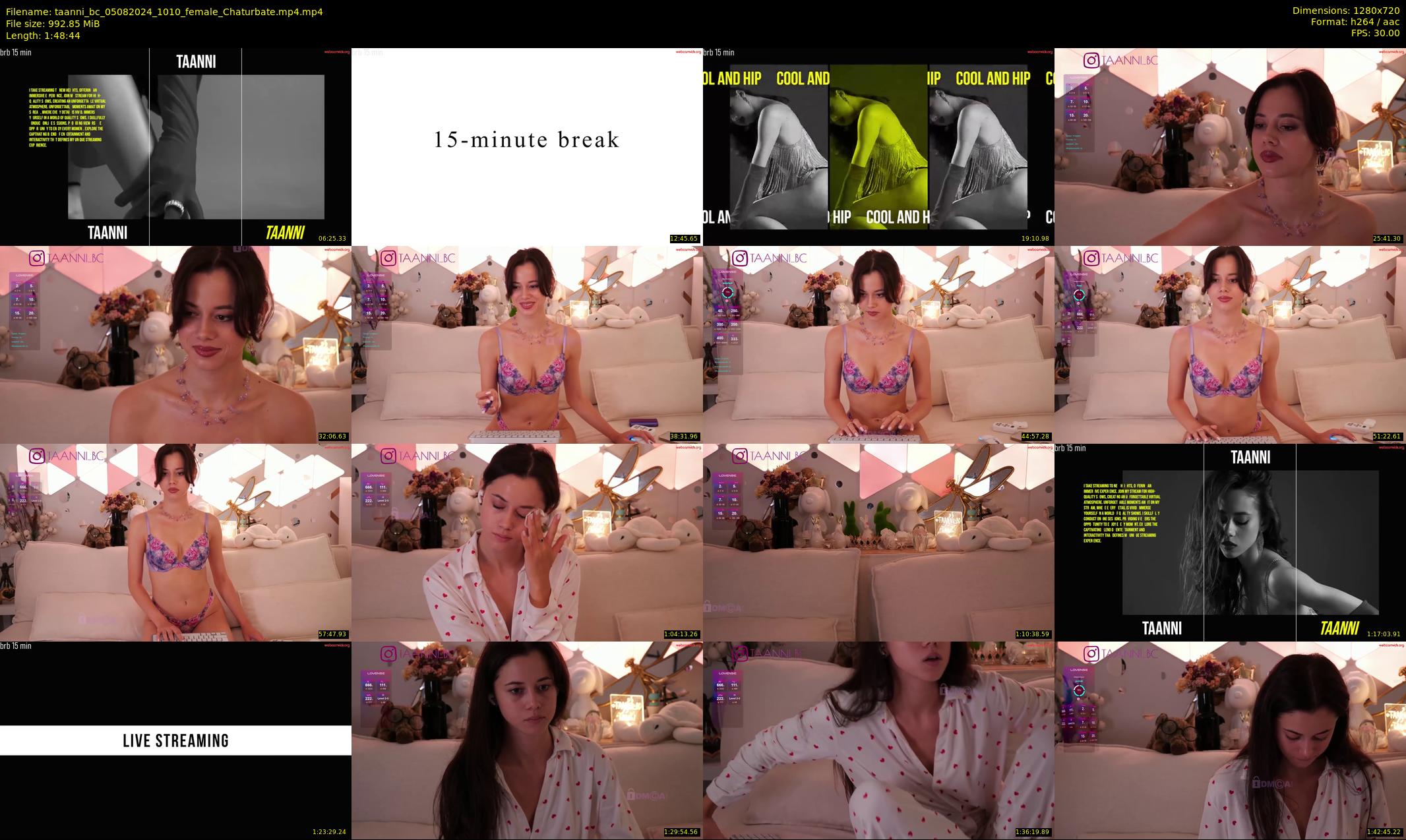 taanni_bc — 109 minute Chaturbate female cam show recording, 720p, Aug 5, 2024