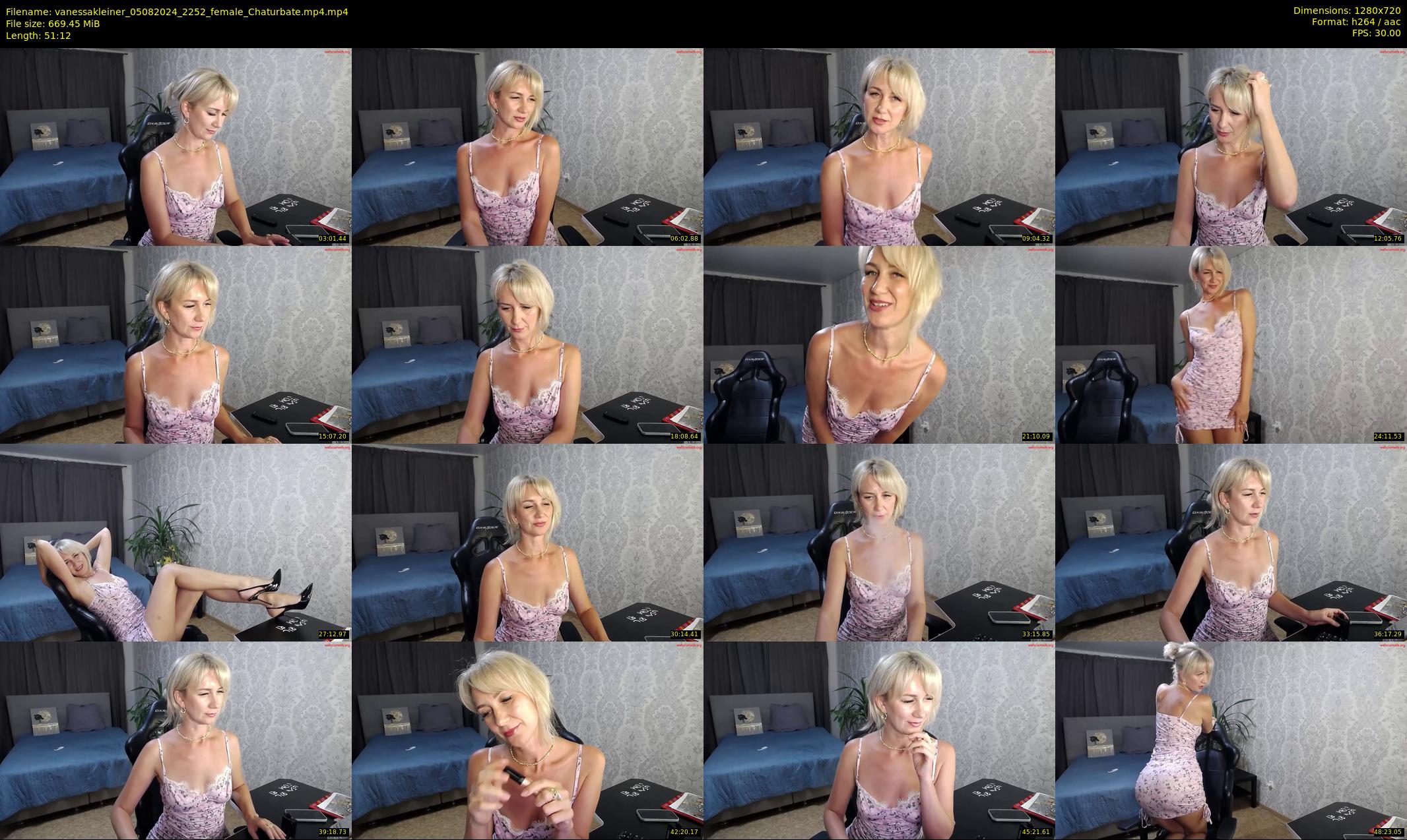 vanessakleiner — 52 minute Chaturbate female cam show recording, 720p, Aug 5, 2024