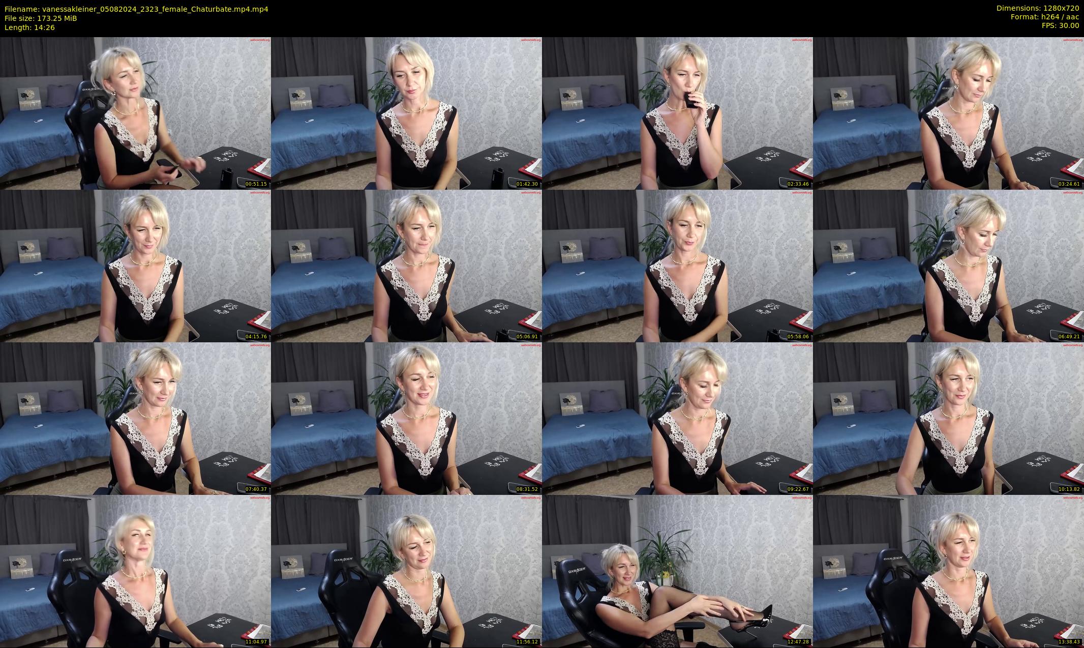 vanessakleiner — 15 minute Chaturbate female cam show recording, 720p, Aug 5, 2024