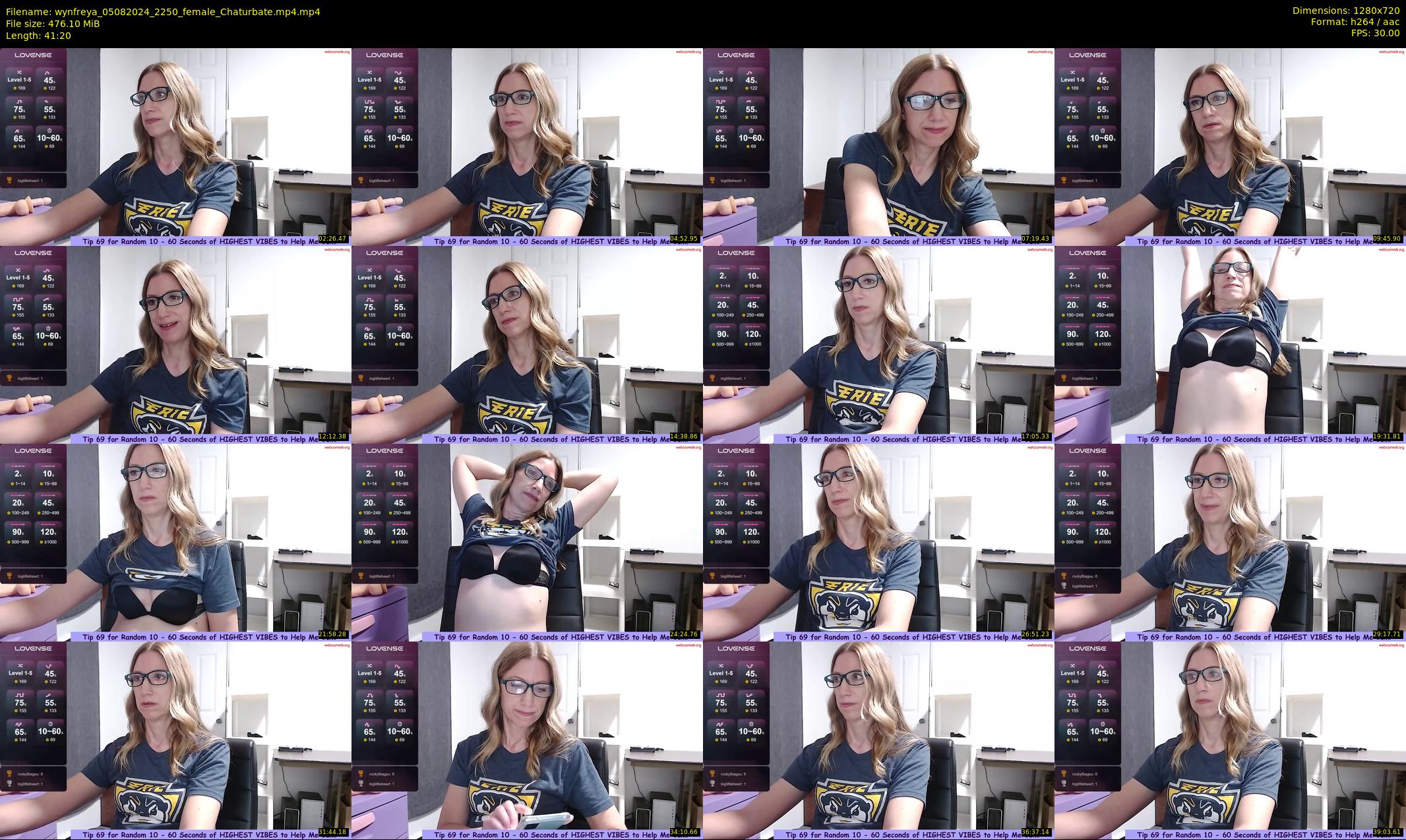 wynfreya — 42 minute Chaturbate female cam show recording, 720p, Aug 5, 2024