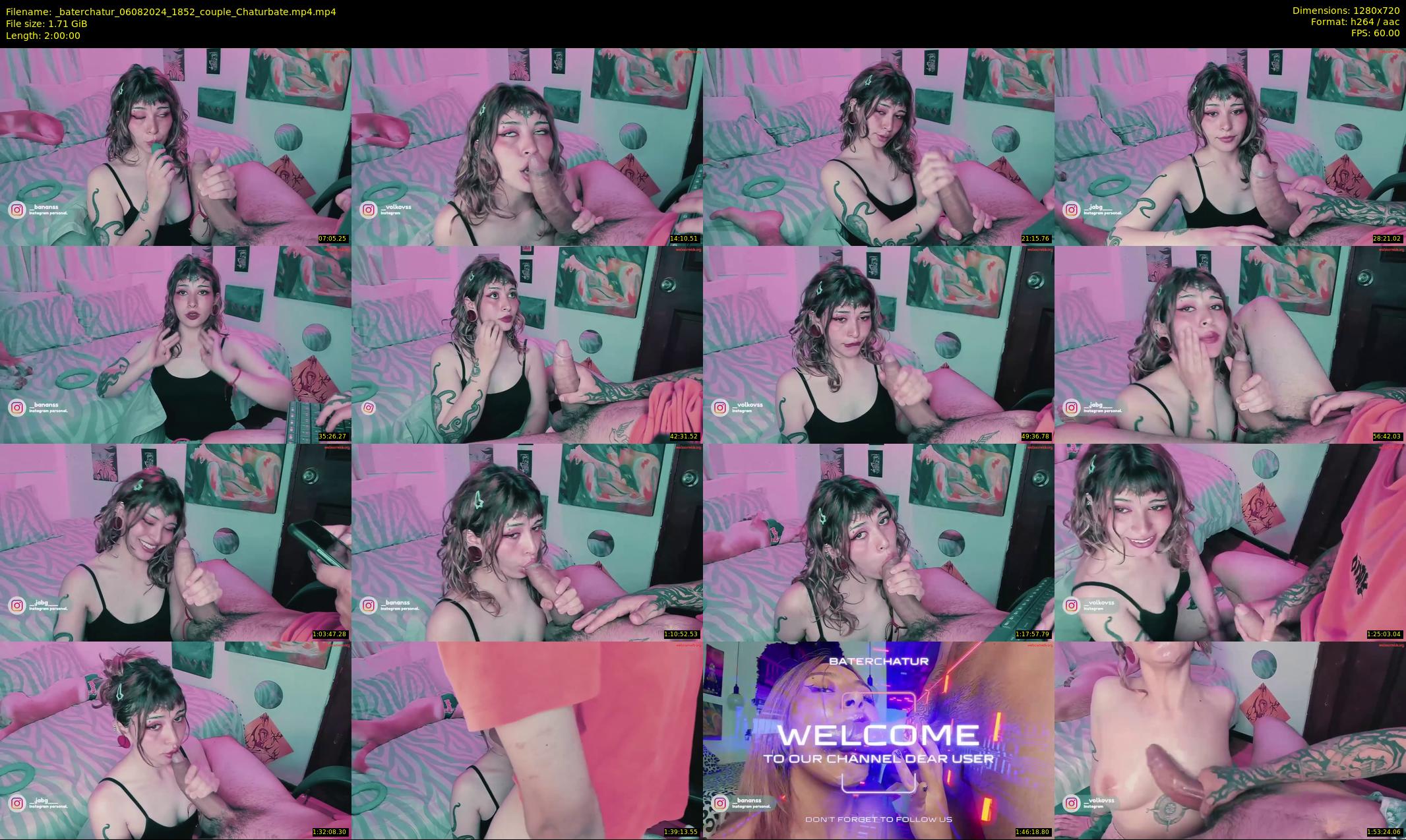 _baterchatur — 120 minute Chaturbate couple cam show recording, 720p, Aug 6, 2024