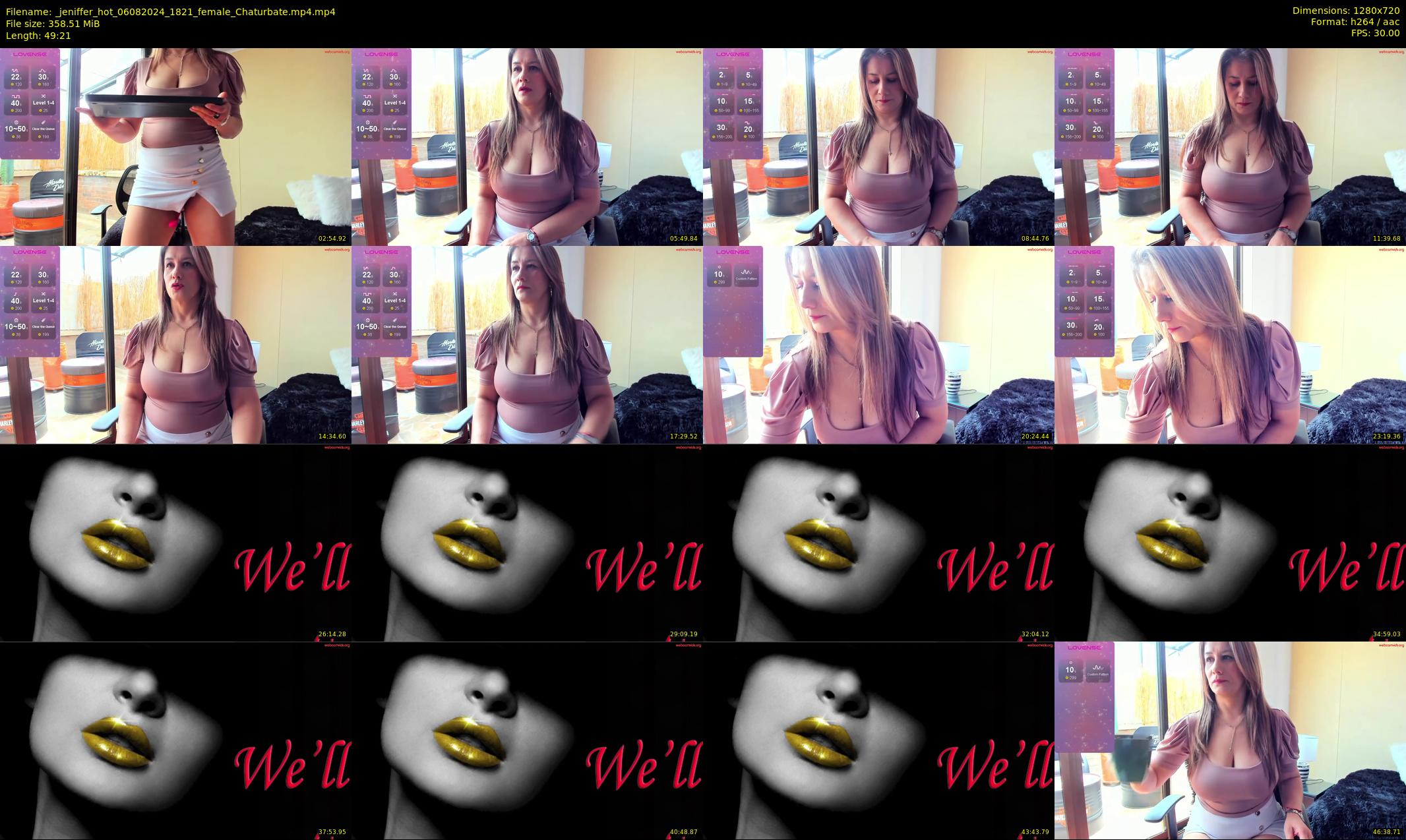 _jeniffer_hot — 50 minute Chaturbate female cam show recording, 720p, Aug 6, 2024