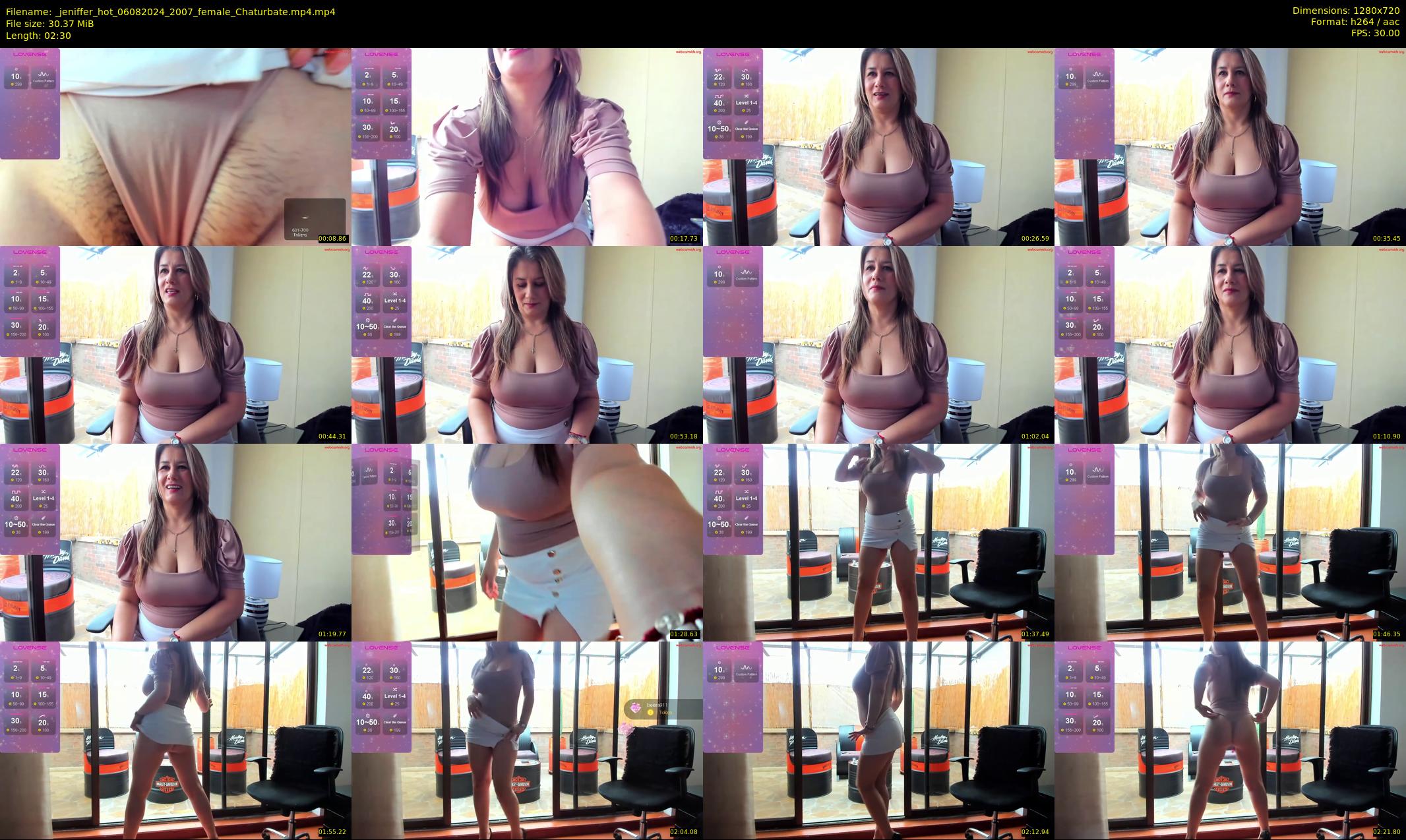 _jeniffer_hot — 3 minute Chaturbate female cam show recording, 720p, Aug 6, 2024