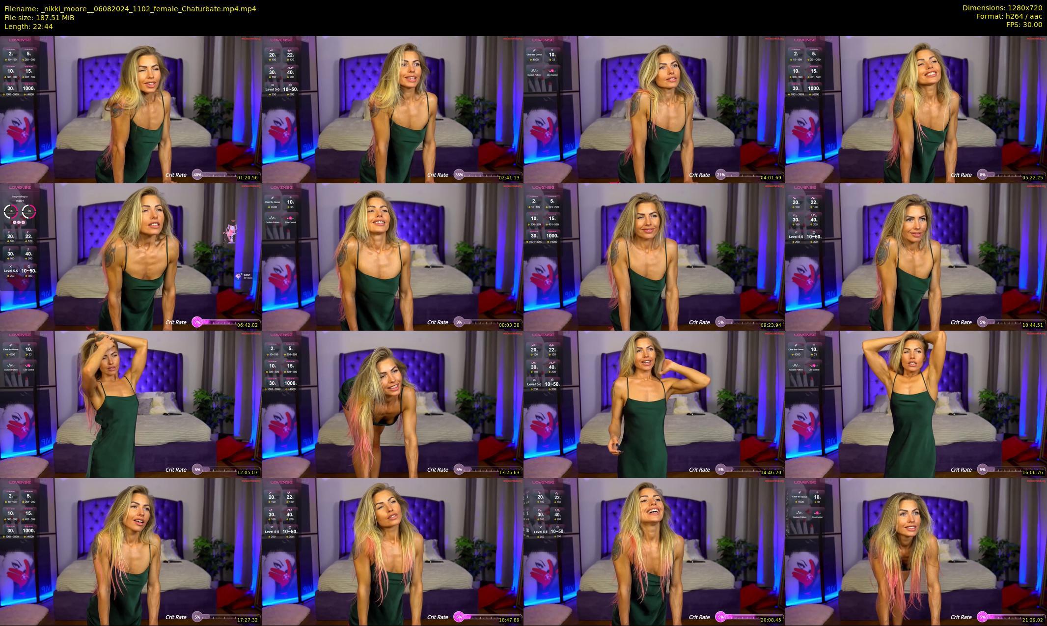 _nikki_moore_ — 23 minute Chaturbate female cam show recording, 720p, Aug 6, 2024