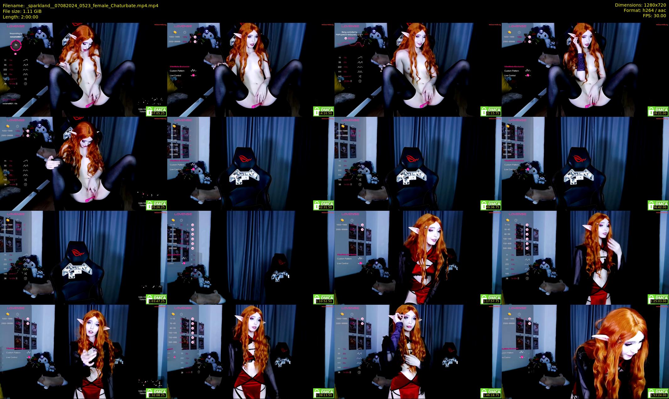 _sparkland_ — 120 minute Chaturbate female cam show recording, 720p, Aug 7, 2024