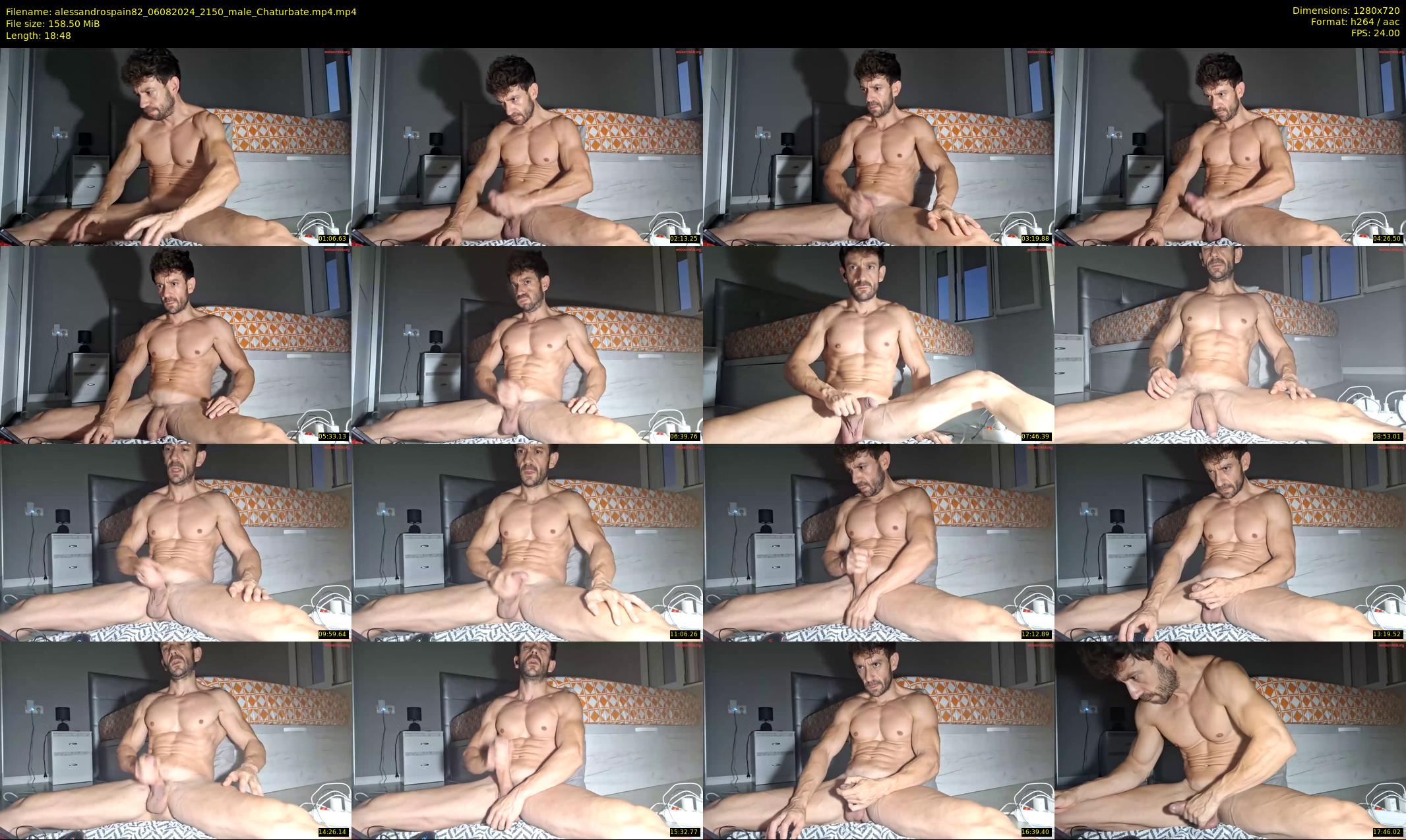 alessandrospain82 — 19 minute Chaturbate male cam show recording, 720p, Aug 6, 2024