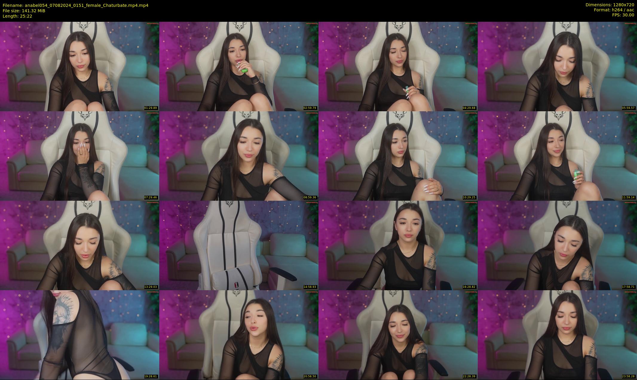 anabel054 — 26 minute Chaturbate female cam show recording, 720p, Aug 7, 2024