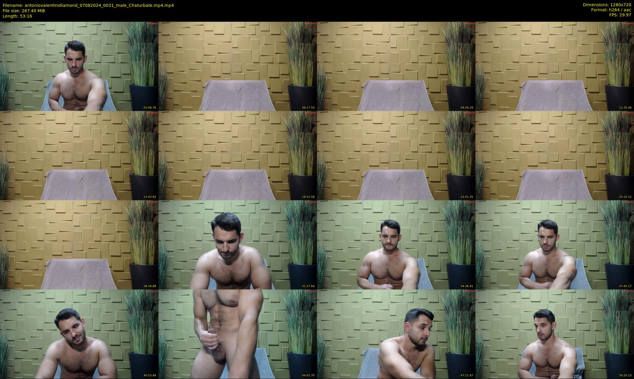 antoniovalentinidiamond — 54 minute Chaturbate male cam show recording, 720p, Aug 7, 2024