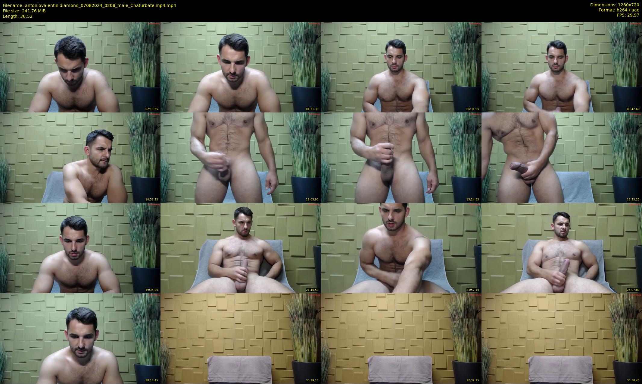 antoniovalentinidiamond — 37 minute Chaturbate male cam show recording, 720p, Aug 7, 2024