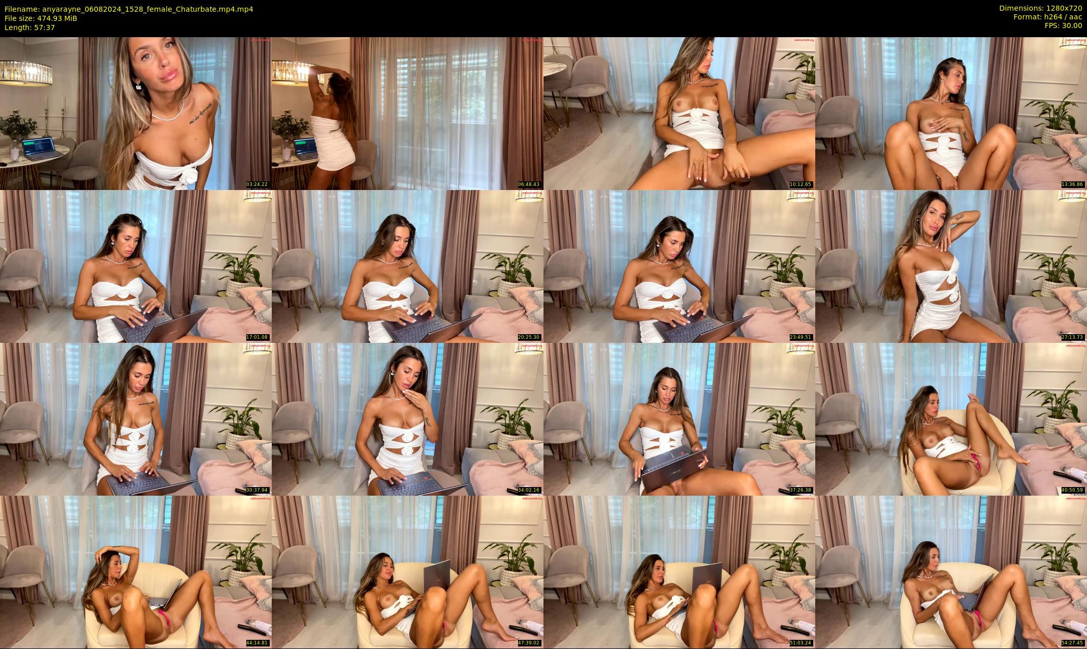 anyarayne — 58 minute Chaturbate female cam show recording, 720p, Aug 6, 2024