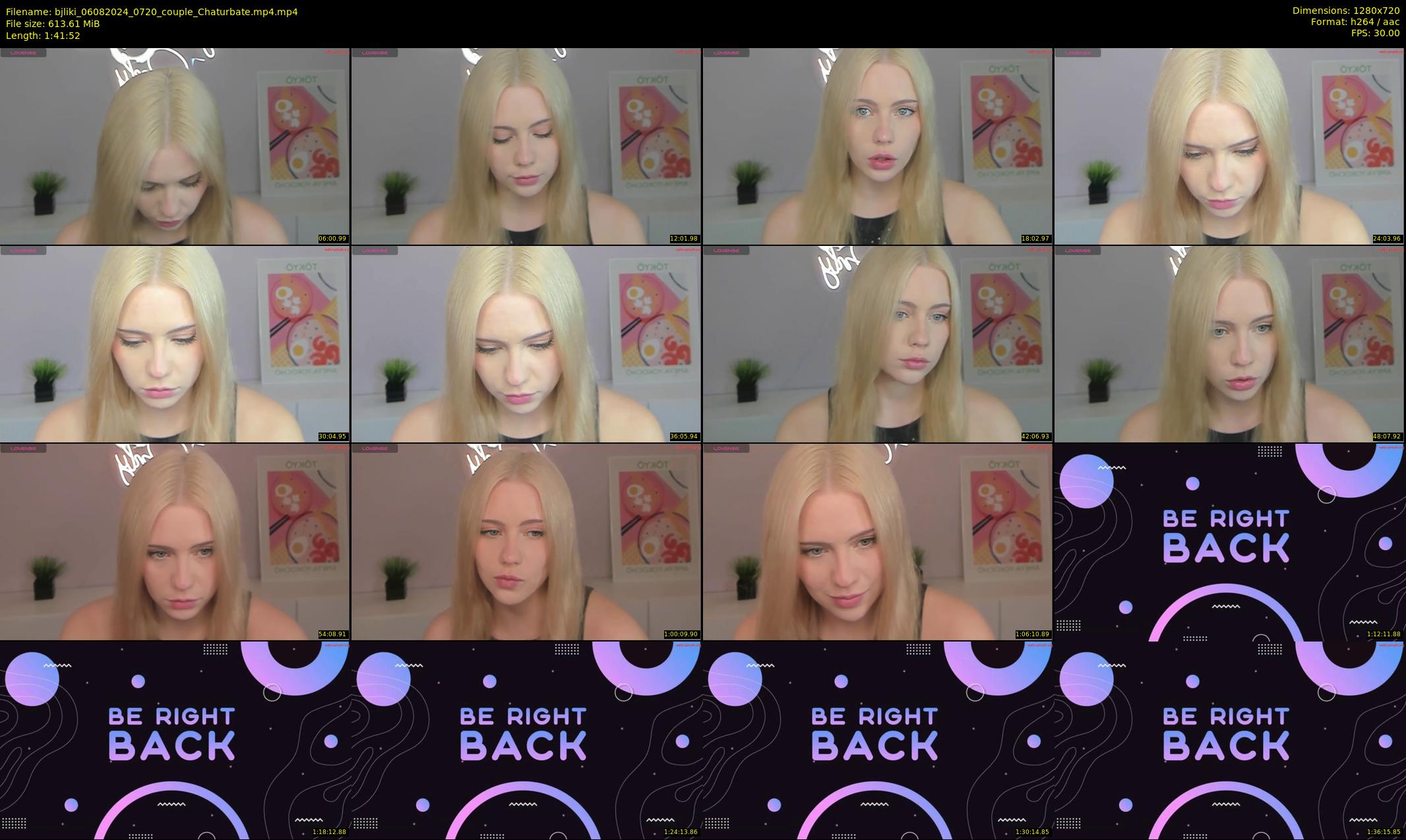 bjliki — 102 minute Chaturbate couple cam show recording, 720p, Aug 6, 2024