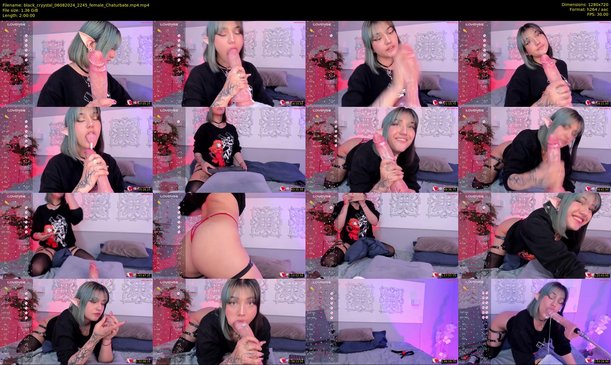 black_cryystal — 120 minute Chaturbate female cam show recording, 720p, Aug 6, 2024