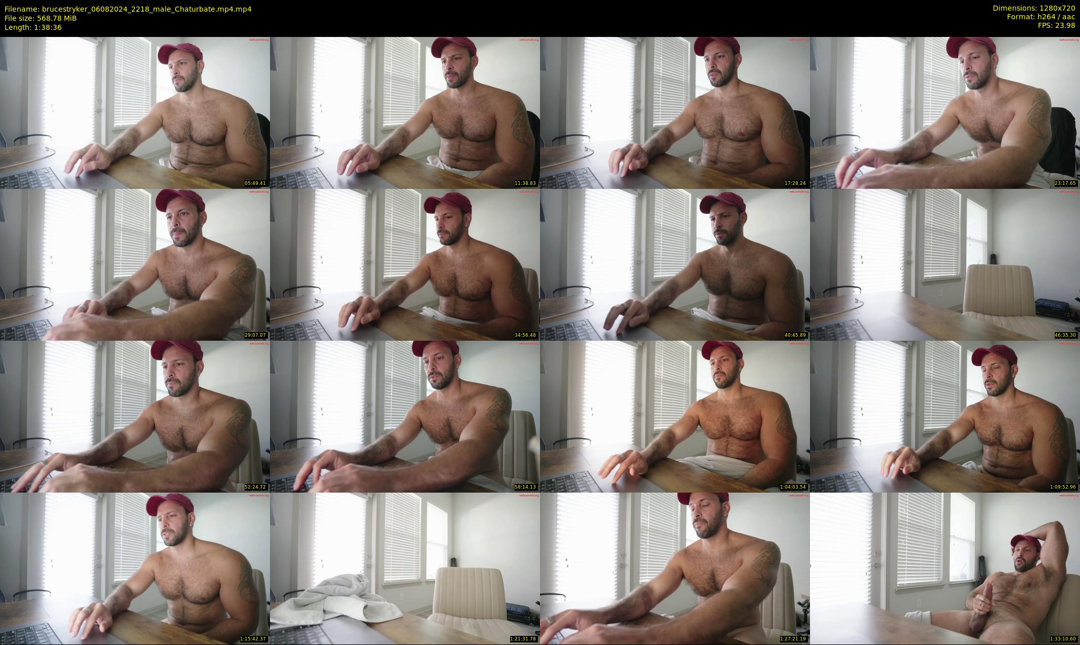 brucestryker — 99 minute Chaturbate male cam show recording, 720p, Aug 6, 2024
