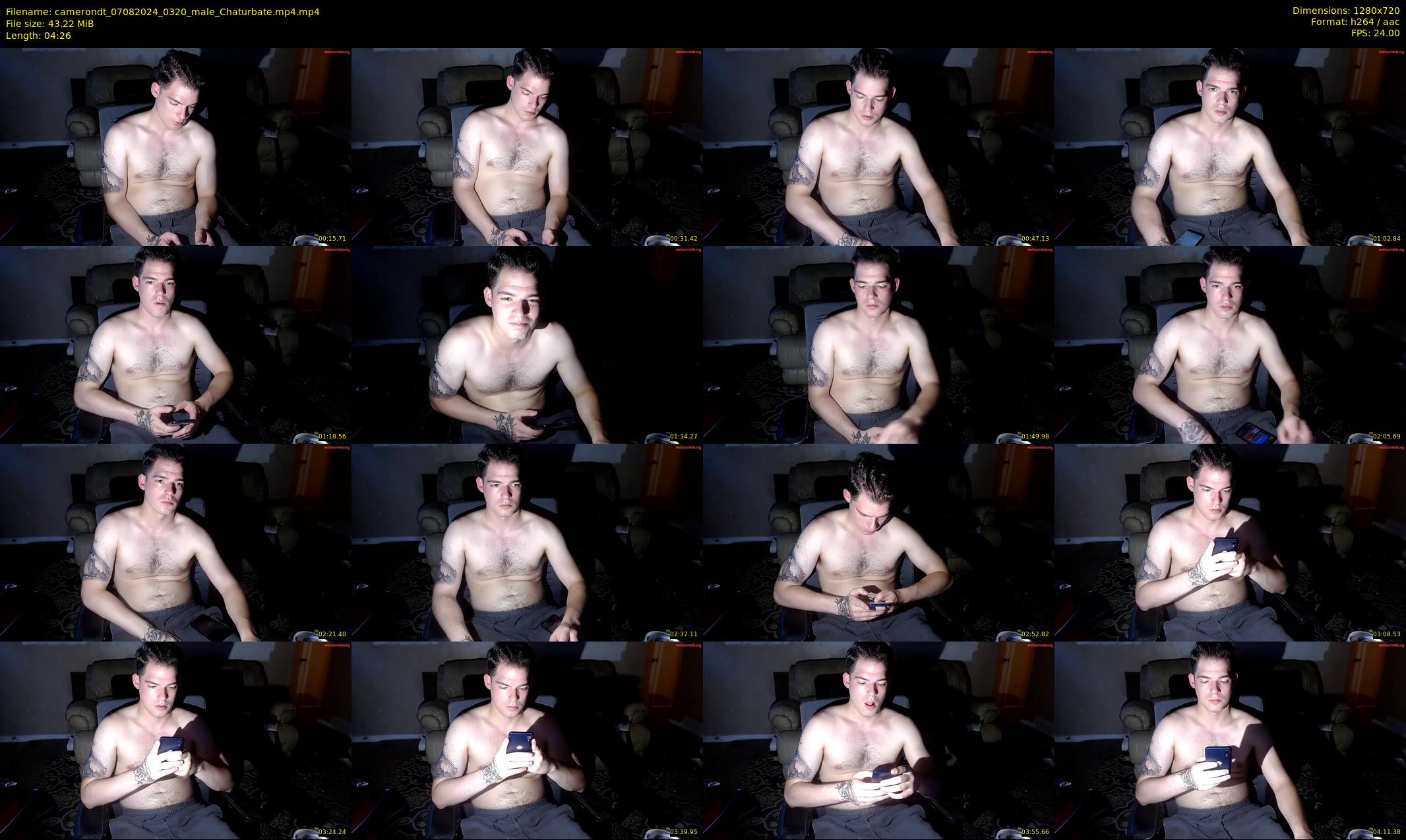 camerondt — 5 minute Chaturbate male cam show recording, 720p, Aug 7, 2024