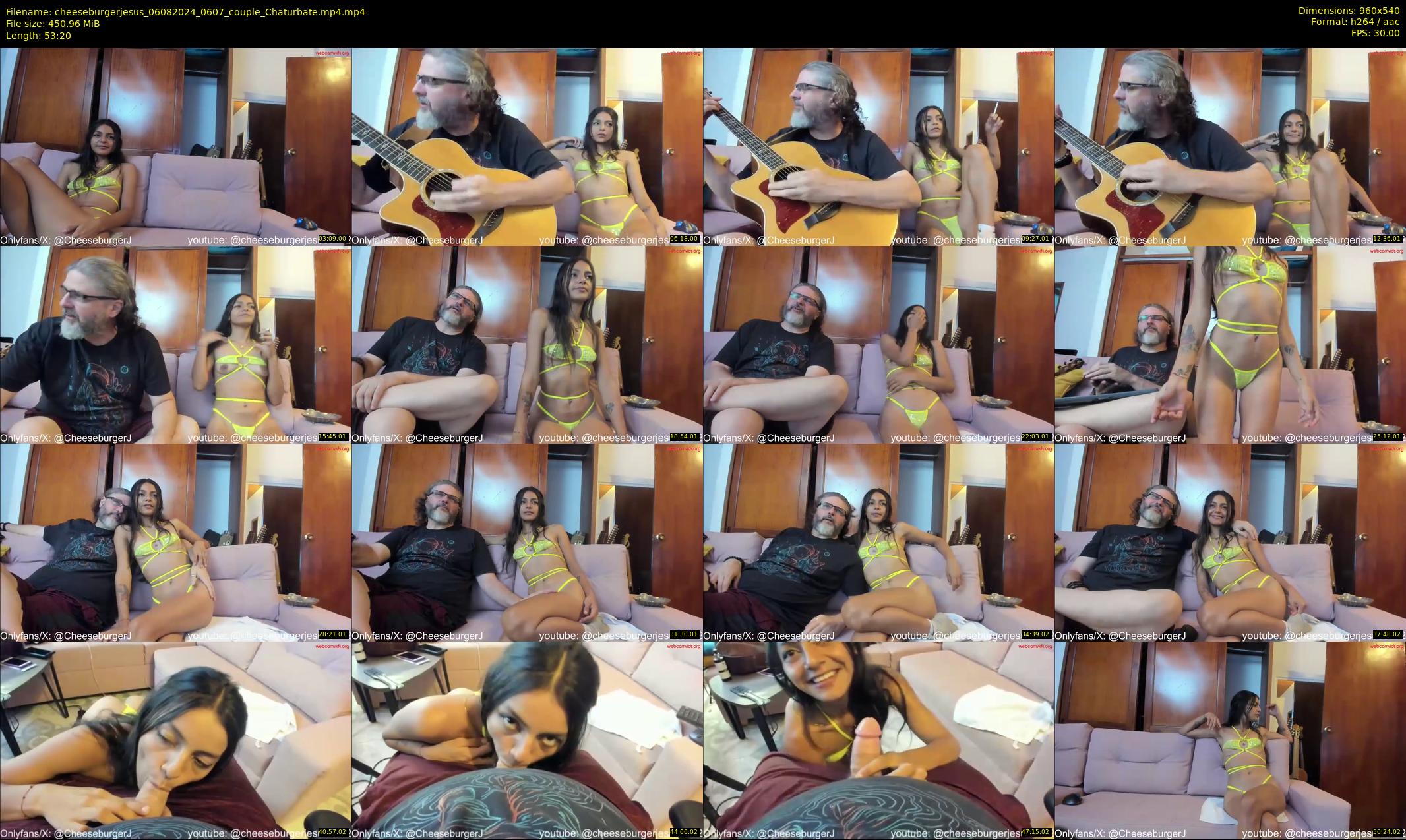 cheeseburgerjesus — 54 minute Chaturbate couple cam show recording, 480p, Aug 6, 2024