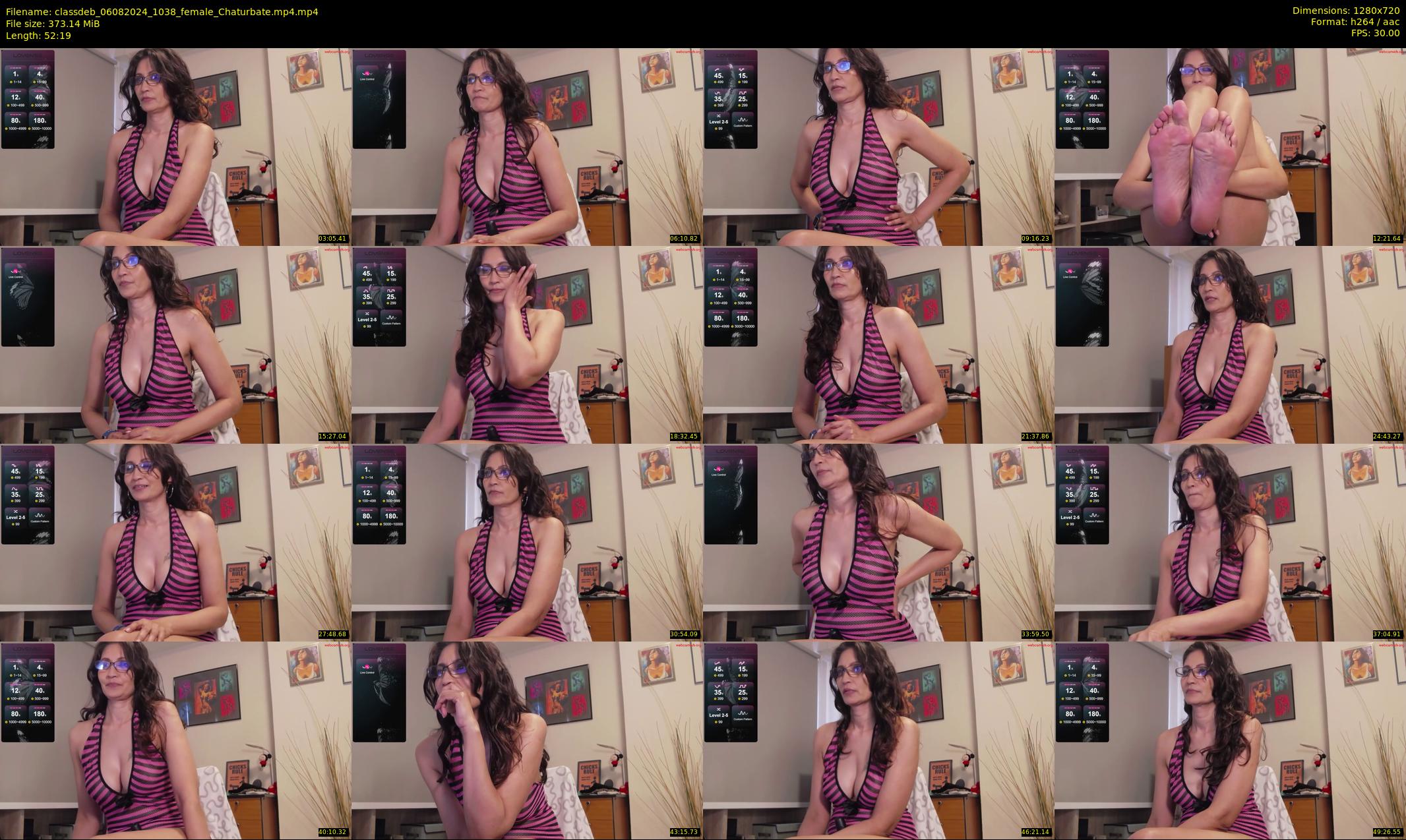 classdeb — 53 minute Chaturbate female cam show recording, 720p, Aug 6, 2024