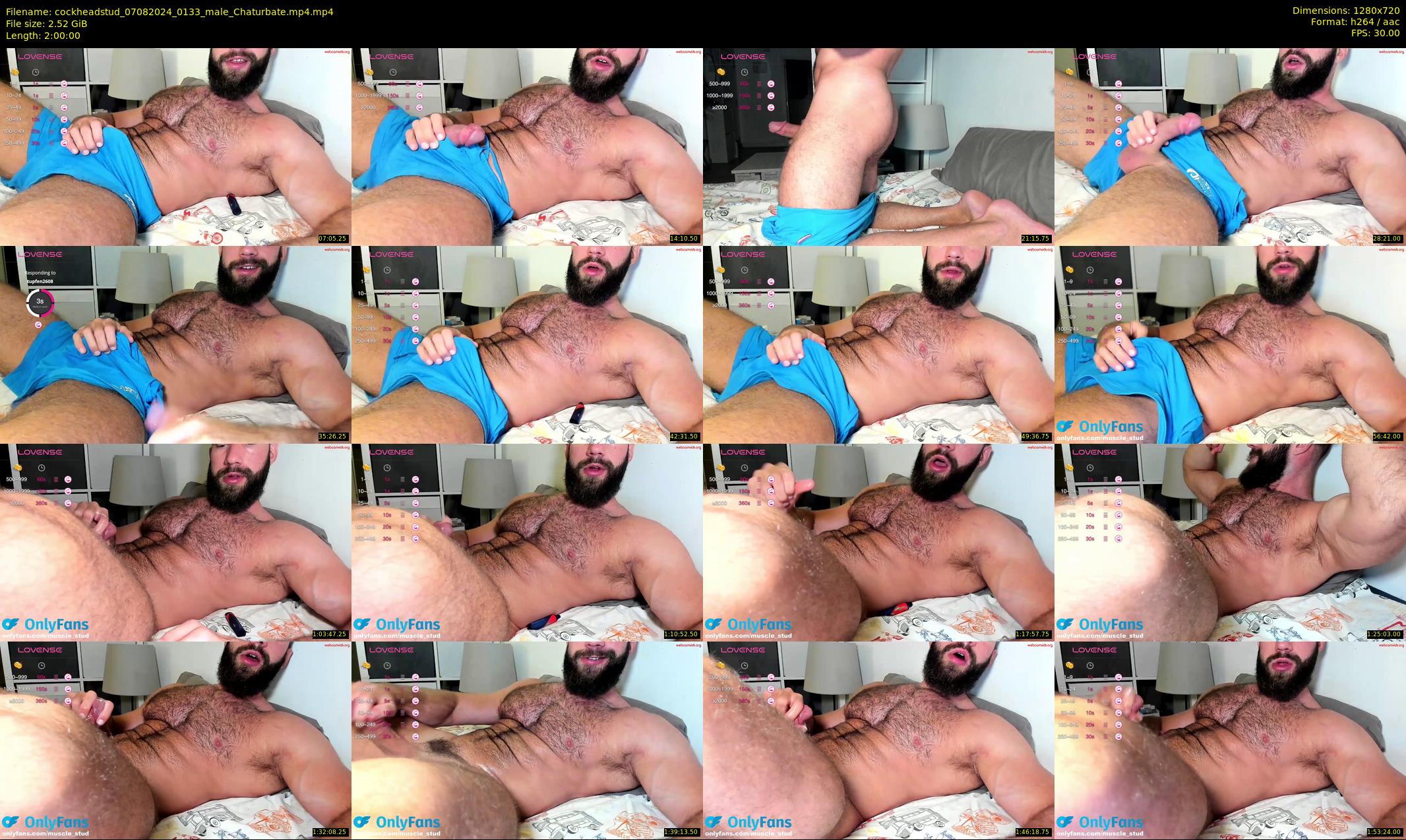 cockheadstud — 120 minute Chaturbate male cam show recording, 720p, Aug 7, 2024