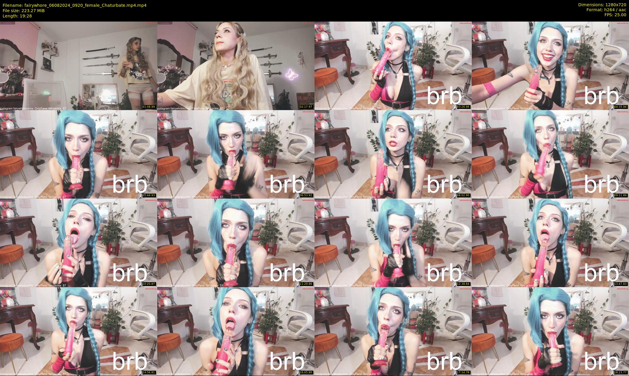 fairywhore — 20 minute Chaturbate female cam show recording, 720p, Aug 6, 2024