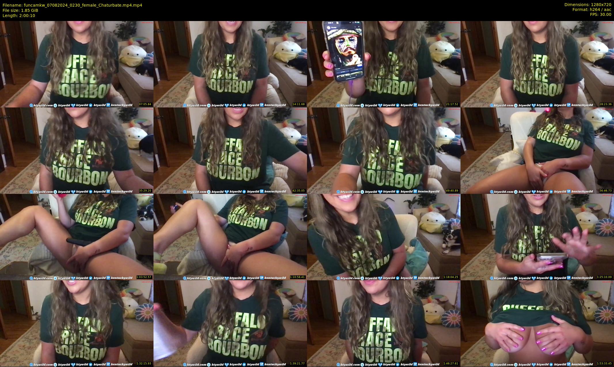 funcamkw — 121 minute Chaturbate female cam show recording, 720p, Aug 7, 2024