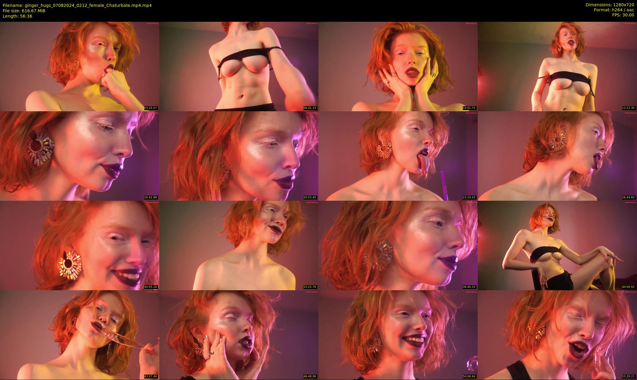 ginger_hugs — 57 minute Chaturbate female cam show recording, 720p, Aug 7, 2024