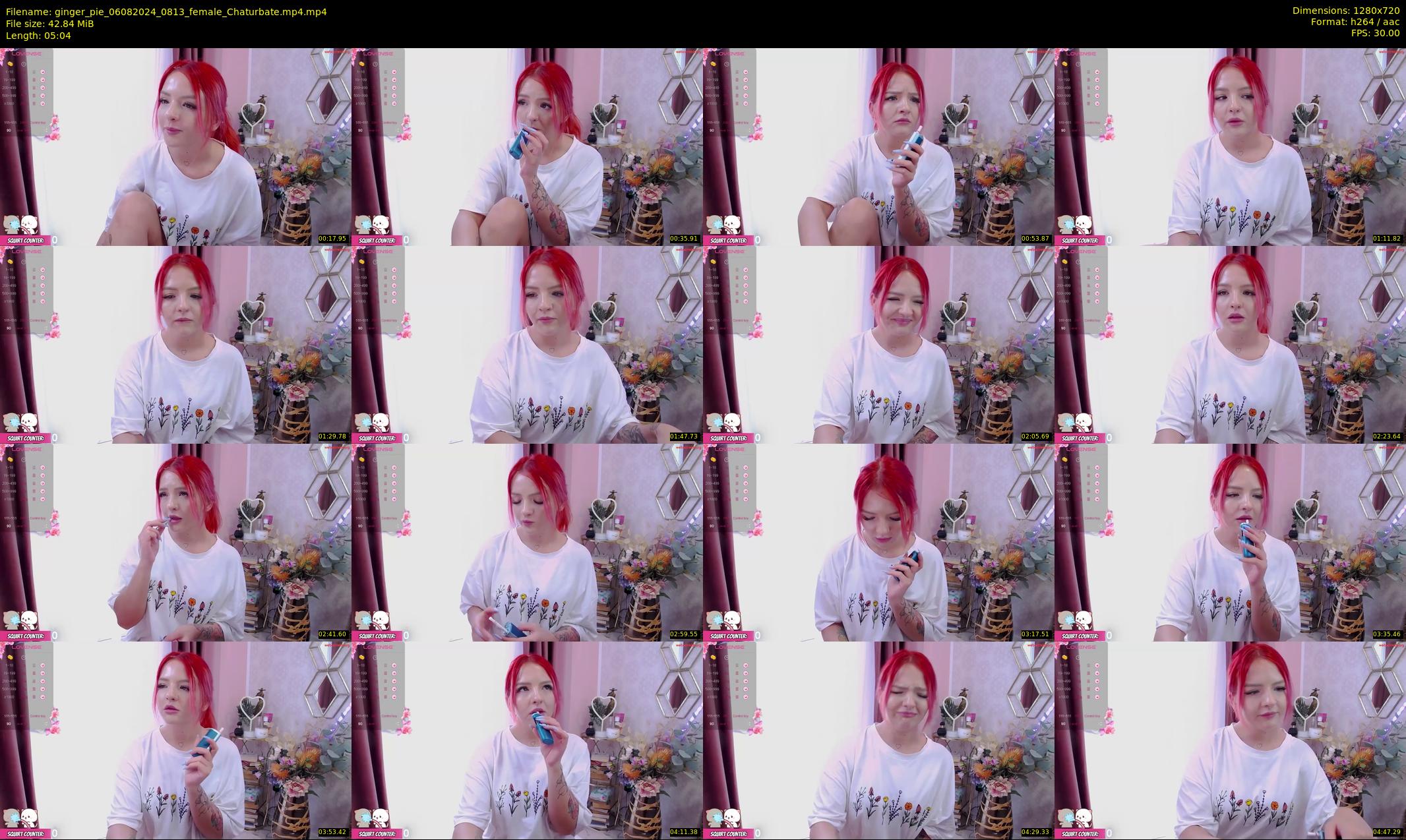 ginger_pie — 6 minute Chaturbate female cam show recording, 720p, Aug 6, 2024
