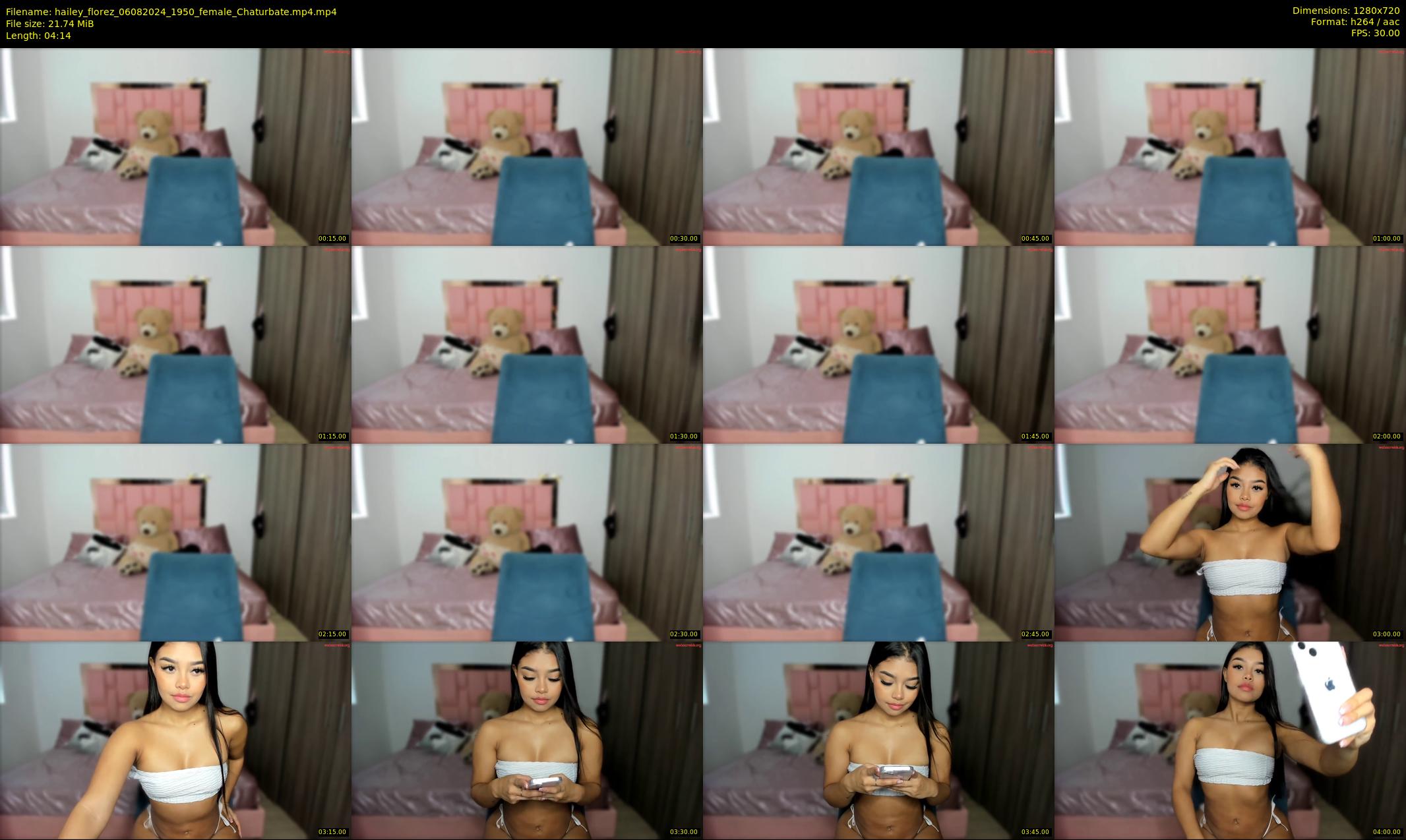 hailey_florez — 5 minute Chaturbate female cam show recording, 720p, Aug 6, 2024