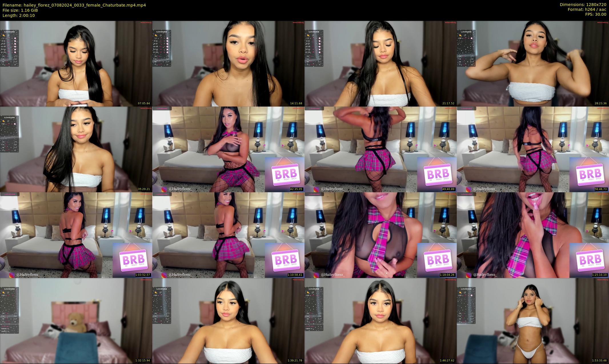 hailey_florez — 121 minute Chaturbate female cam show recording, 720p, Aug 7, 2024