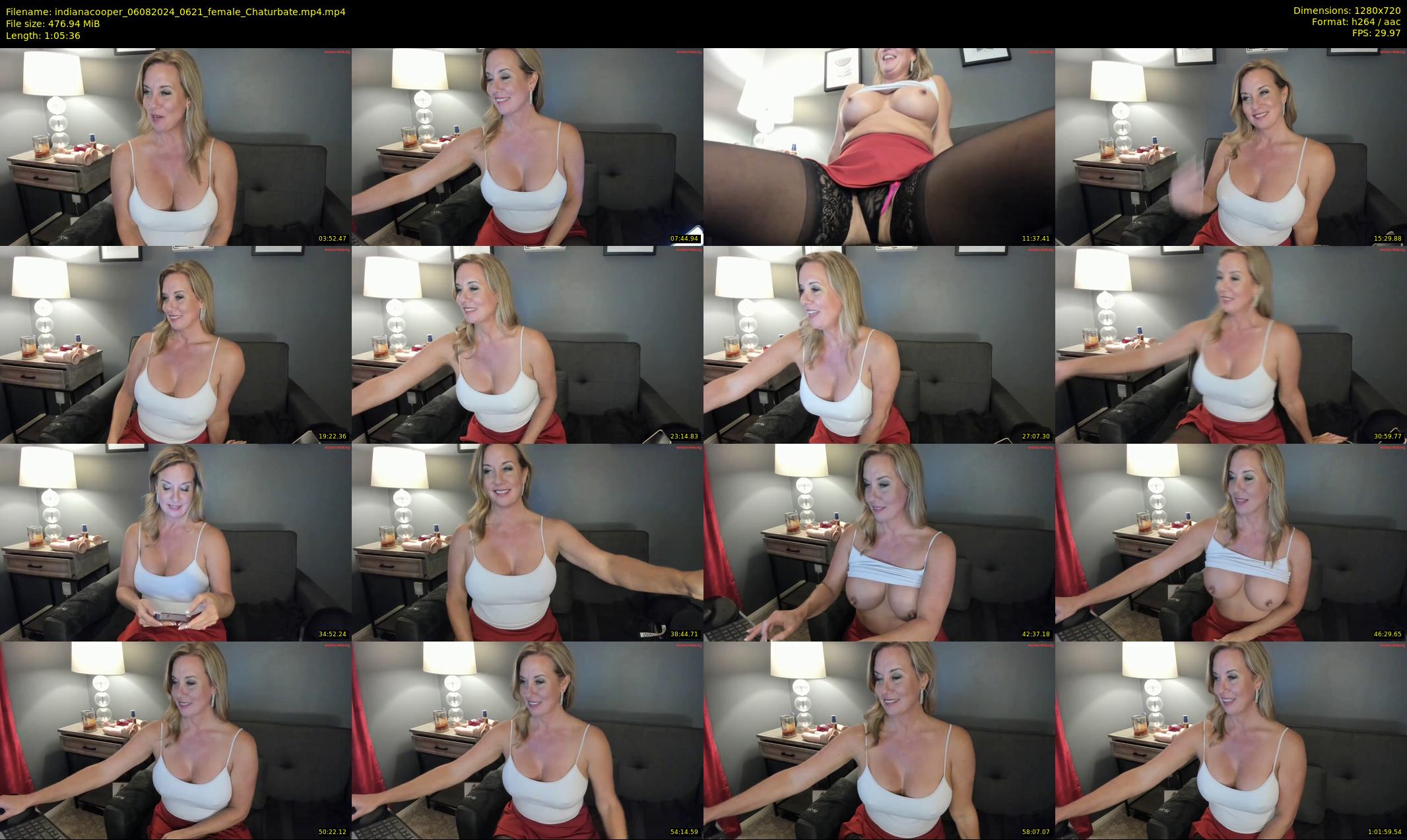 indianacooper — 66 minute Chaturbate female cam show recording, 720p, Aug 6, 2024