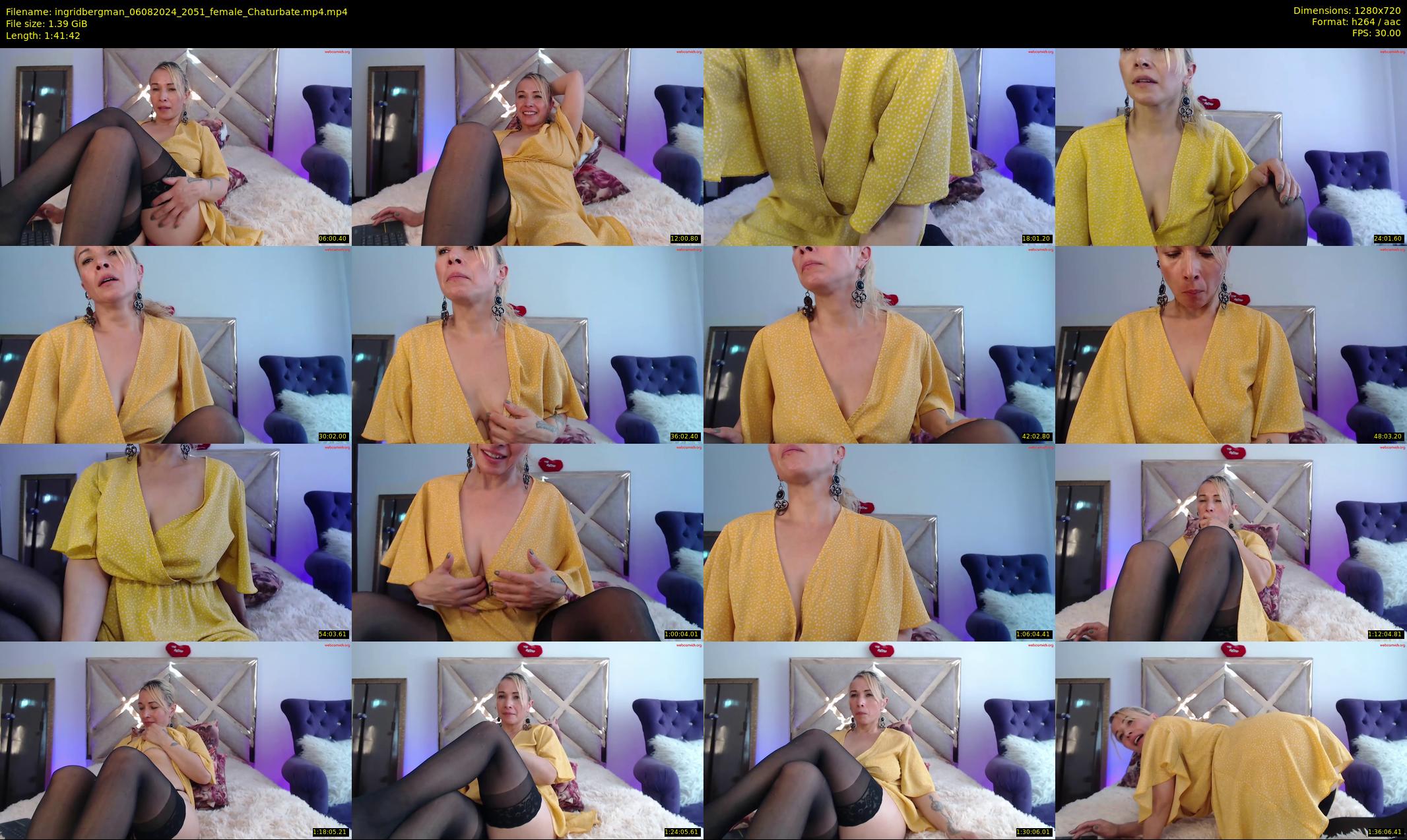 ingridbergman — 102 minute Chaturbate female cam show recording, 720p, Aug 6, 2024