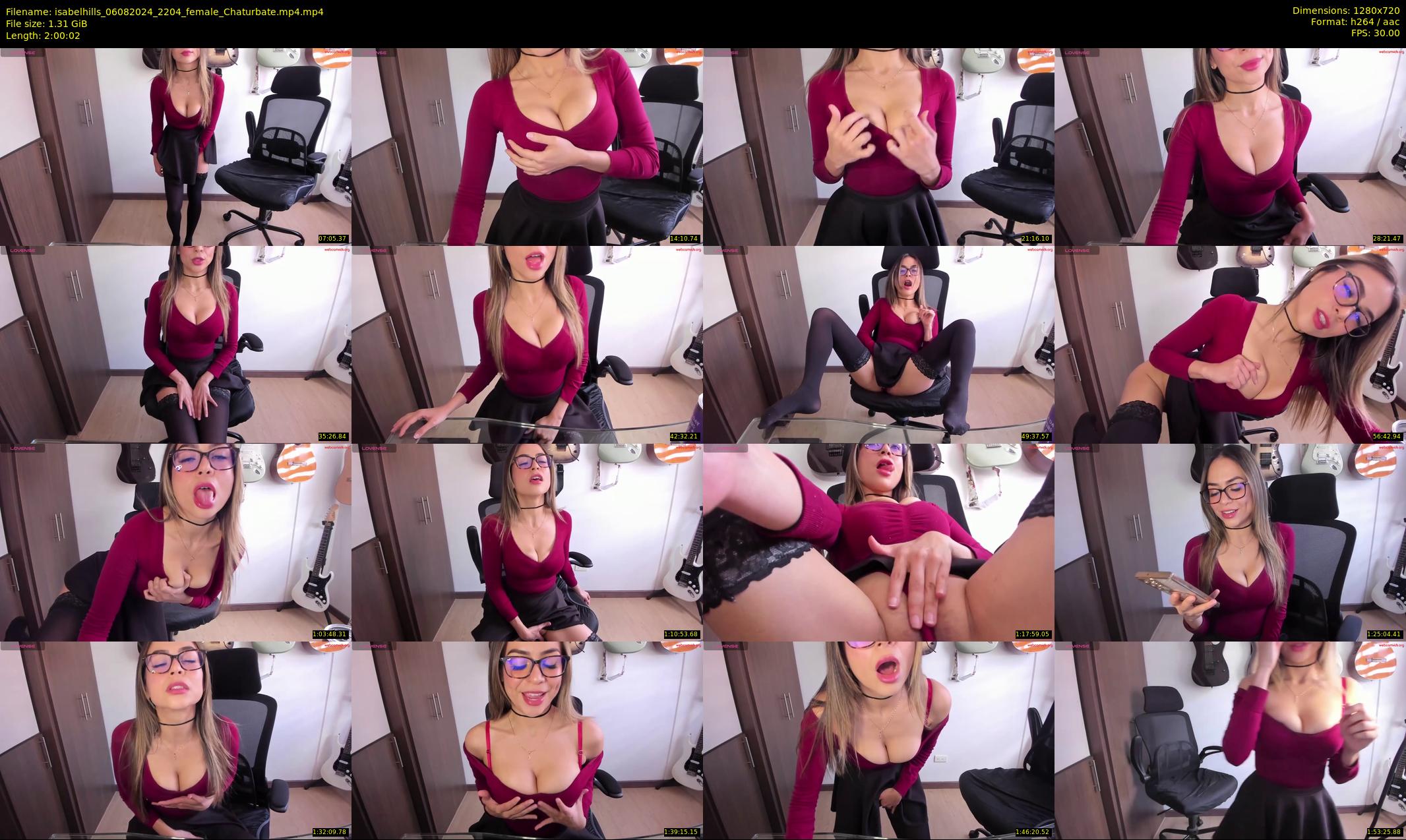 isabelhills — 121 minute Chaturbate female cam show recording, 720p, Aug 6, 2024