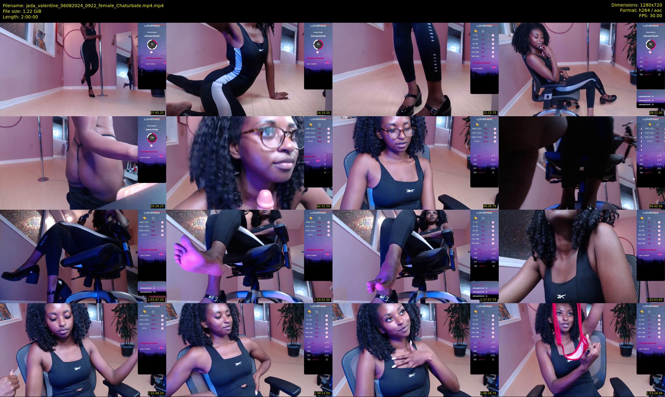 jada_valentine — 120 minute Chaturbate female cam show recording, 720p, Aug 6, 2024