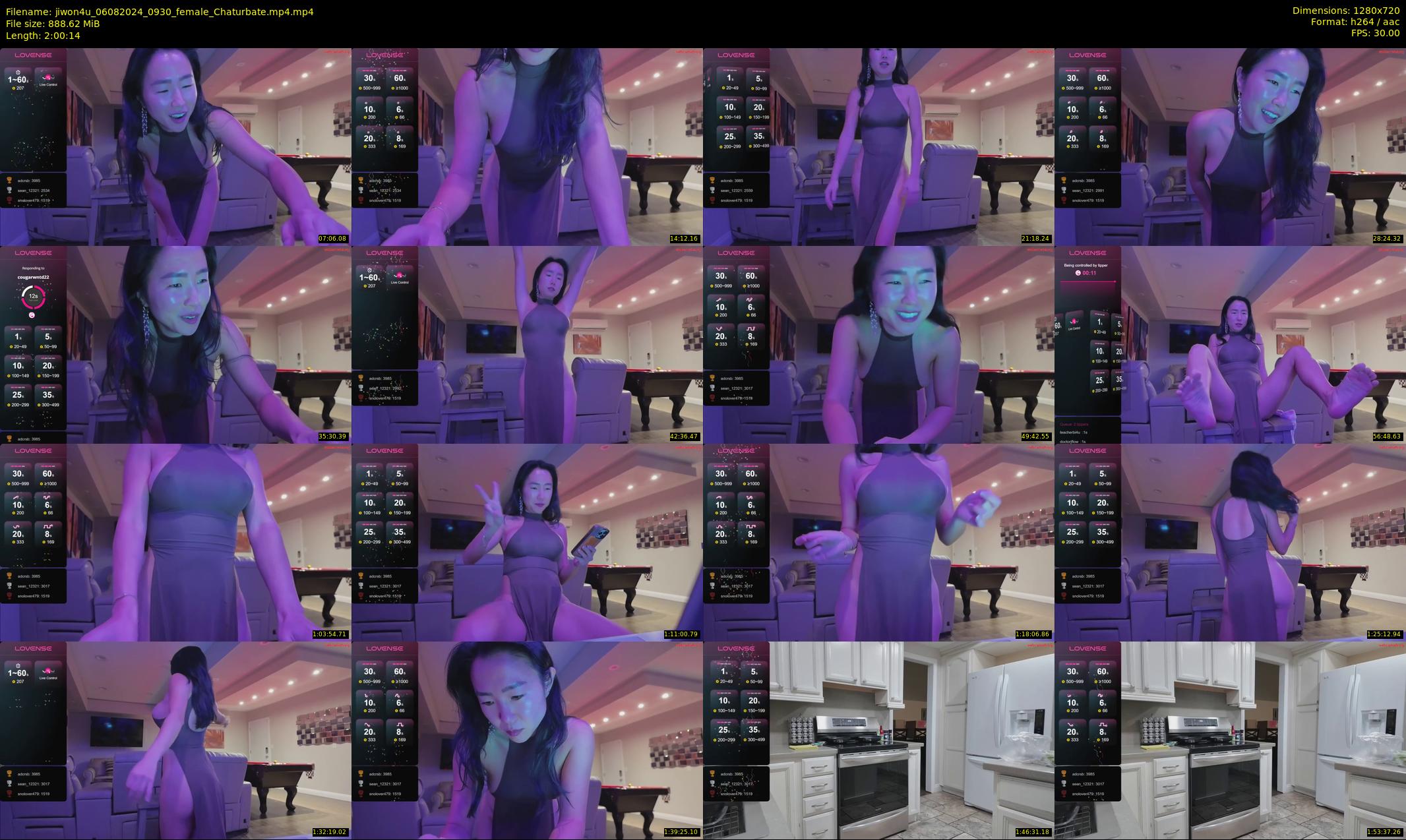 jiwon4u — 121 minute Chaturbate female cam show recording, 720p, Aug 6, 2024