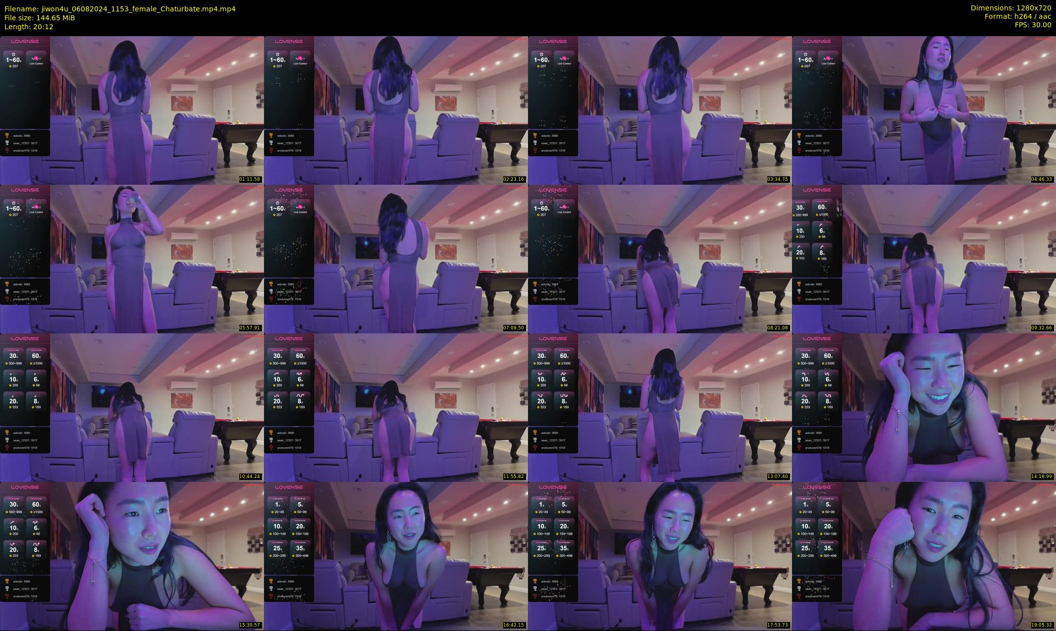 jiwon4u — 21 minute Chaturbate female cam show recording, 720p, Aug 6, 2024