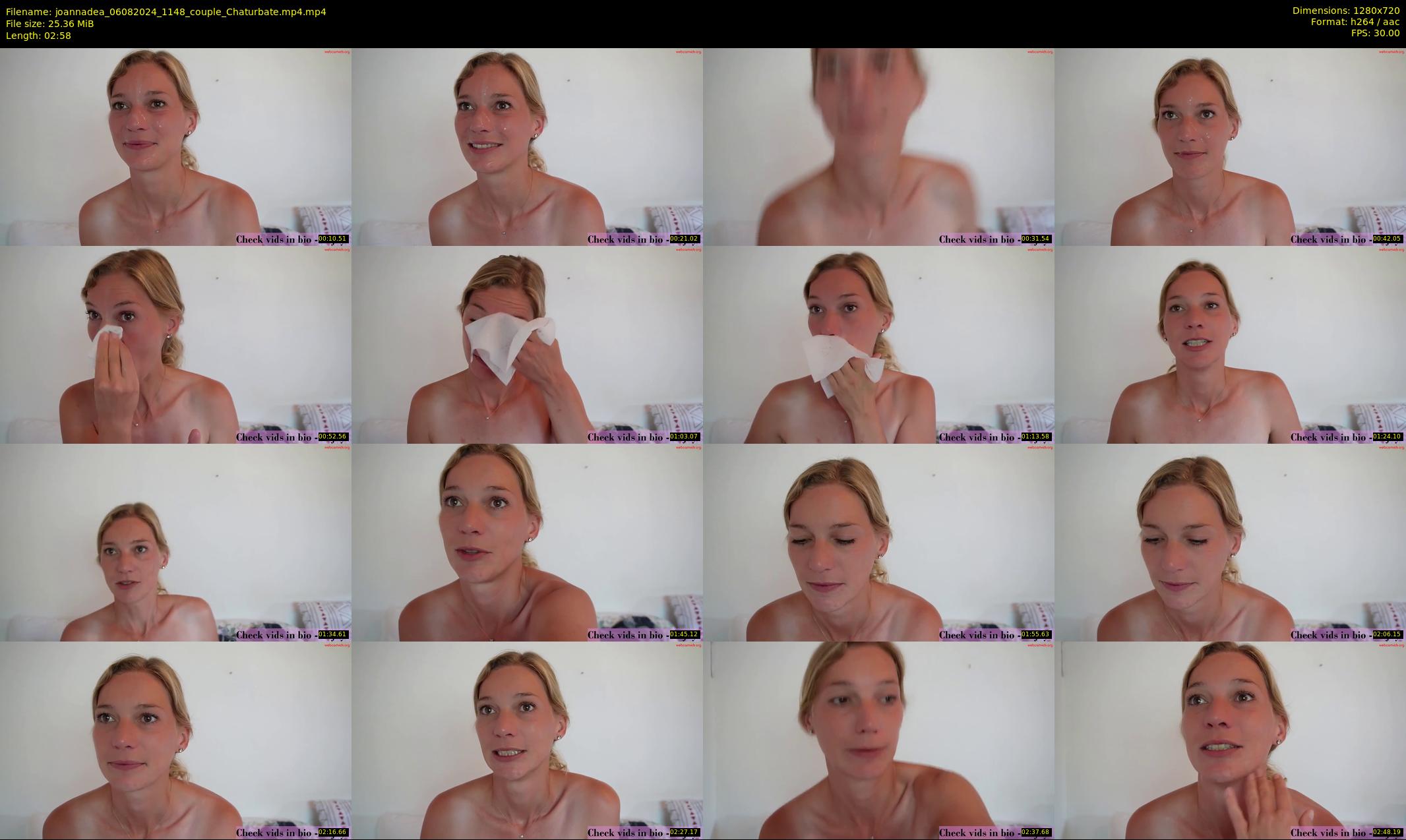 joannadea — 3 minute Chaturbate female cam show recording, 720p, Aug 6, 2024